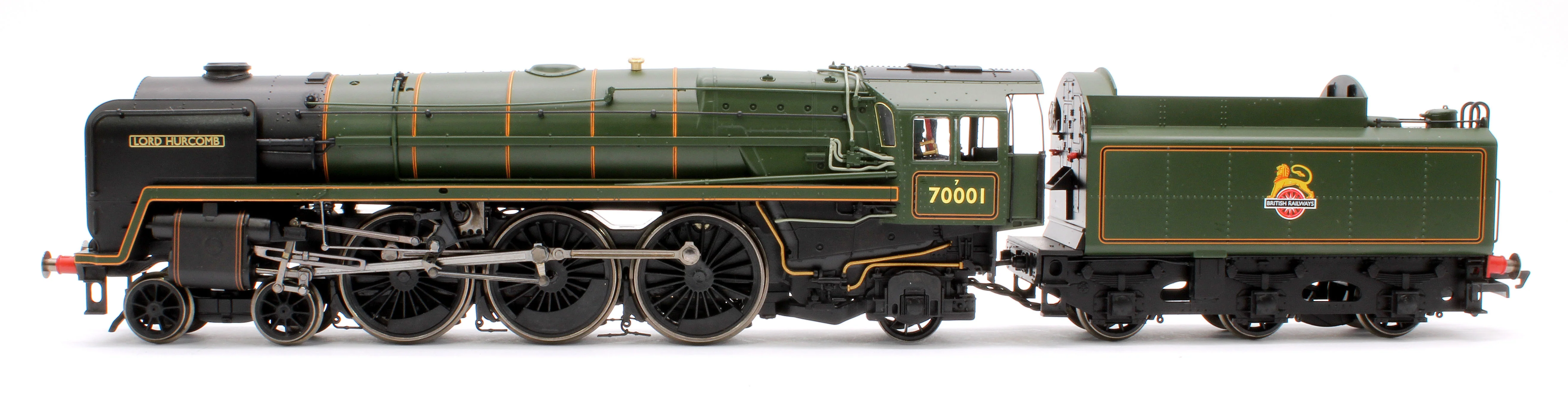 R30362 Britannia Class BR Green (Early) 'Lord Hurcomb' 70001 4-6-2 Steam Locomotive - Image 5