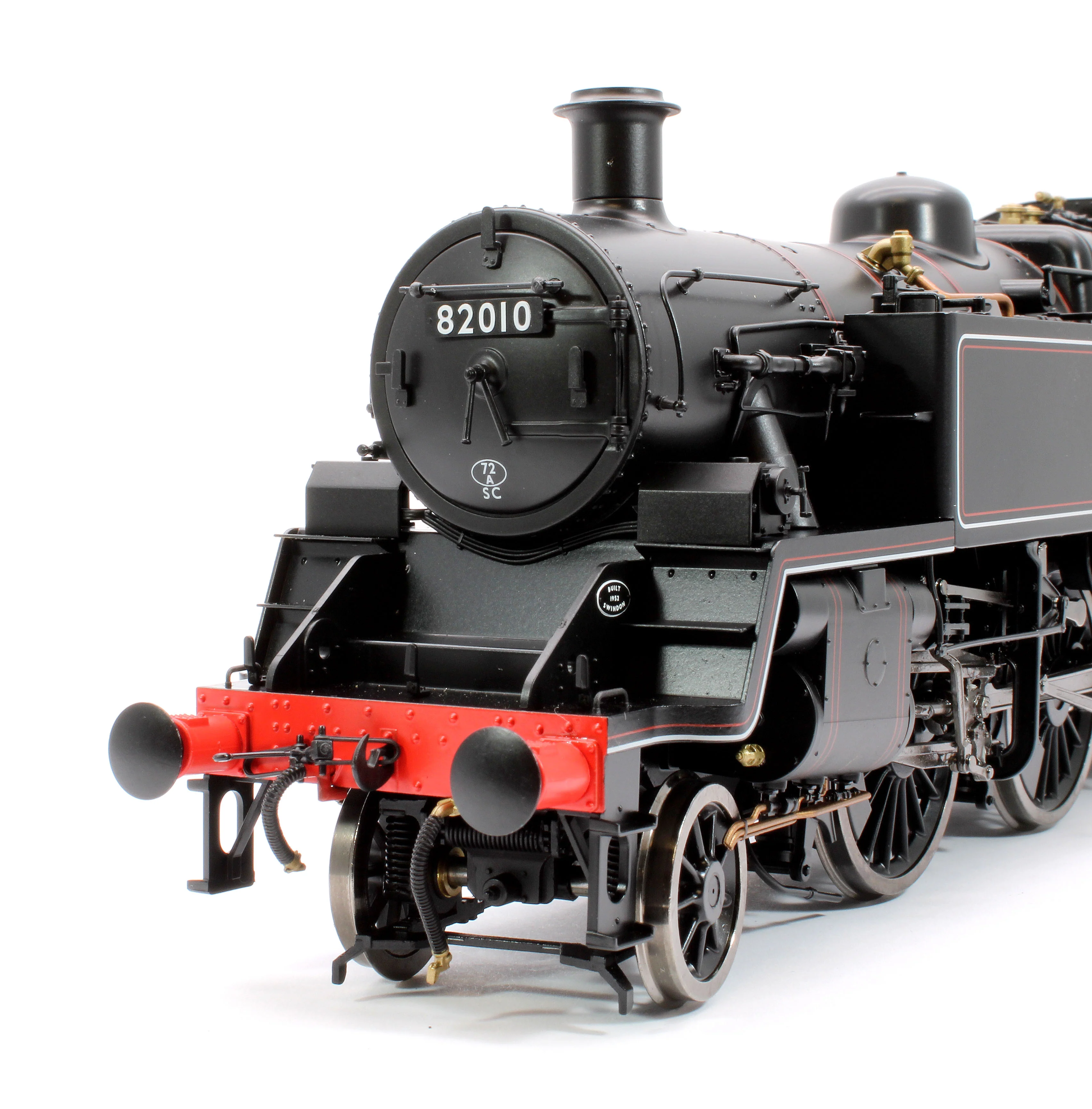 LHT-S-8201S British Railways Standard 3MT 2-6-2T Lined Black Late Crest 82010 - Steam Tank Locomotive - DCC Sound - Image 6