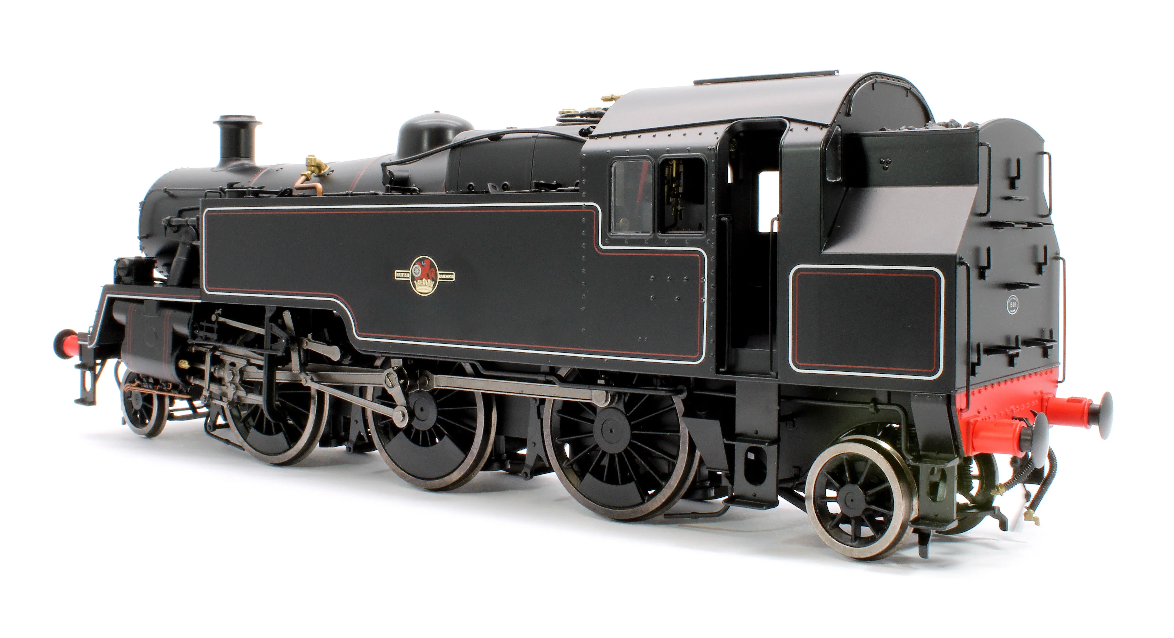 LHT-S-8201US British Railways Standard 3MT 2-6-2T Lined Black Late Crest Unnumbered - Steam Tank Locomotive - DCC Sound - Image 3
