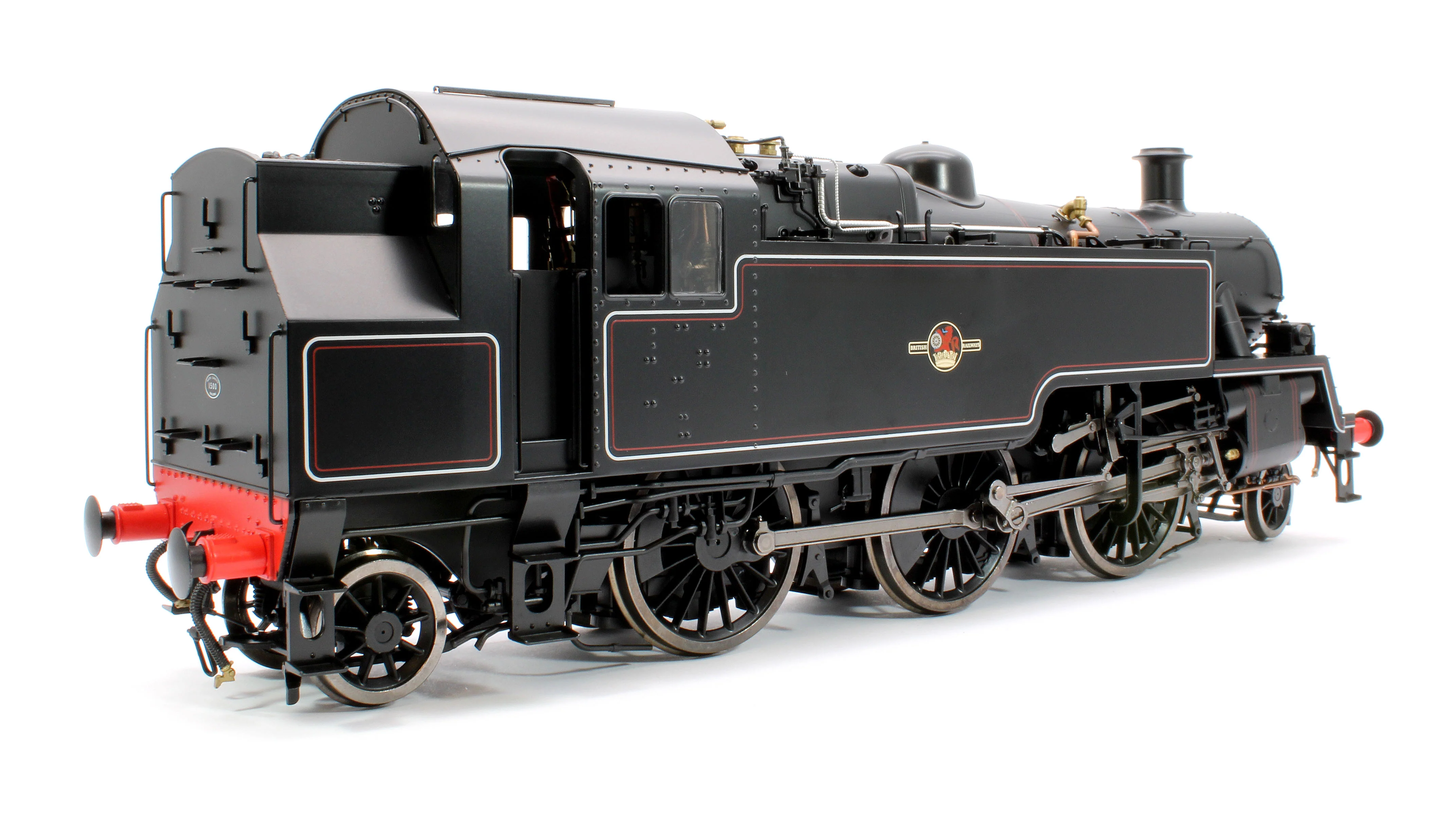 LHT-S-8201US British Railways Standard 3MT 2-6-2T Lined Black Late Crest Unnumbered - Steam Tank Locomotive - DCC Sound - Image 4