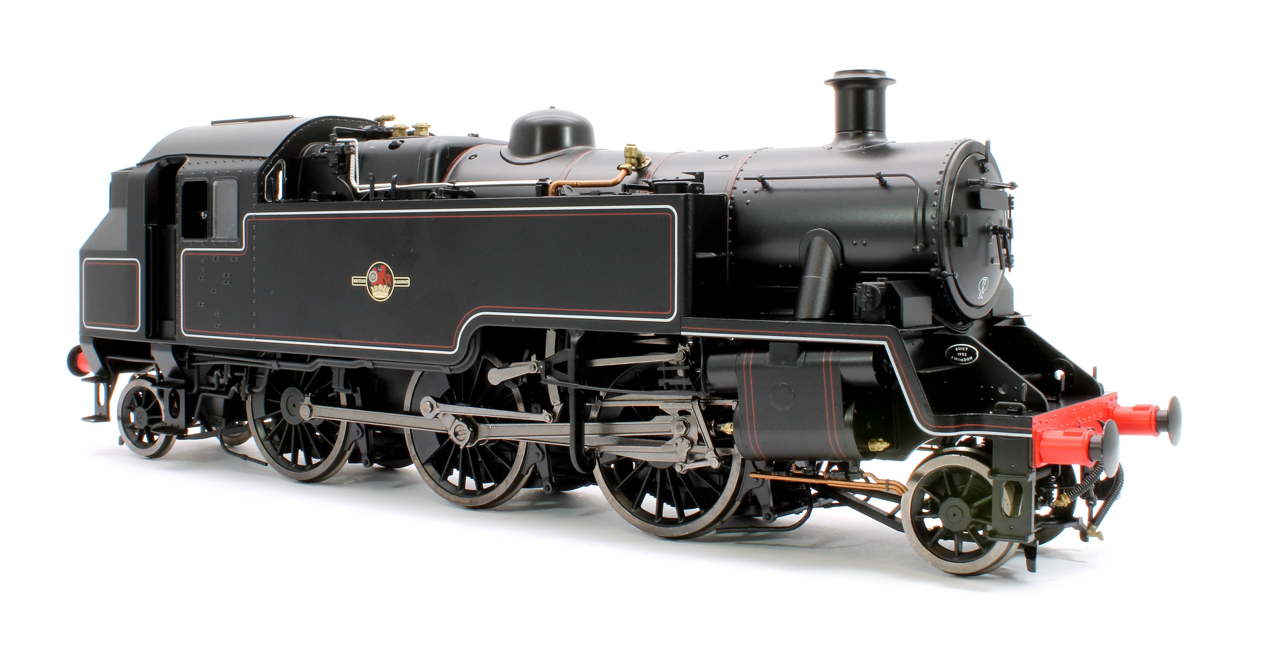 LHT-S-8201US British Railways Standard 3MT 2-6-2T Lined Black Late Crest Unnumbered - Steam Tank Locomotive - DCC Sound - Image 5