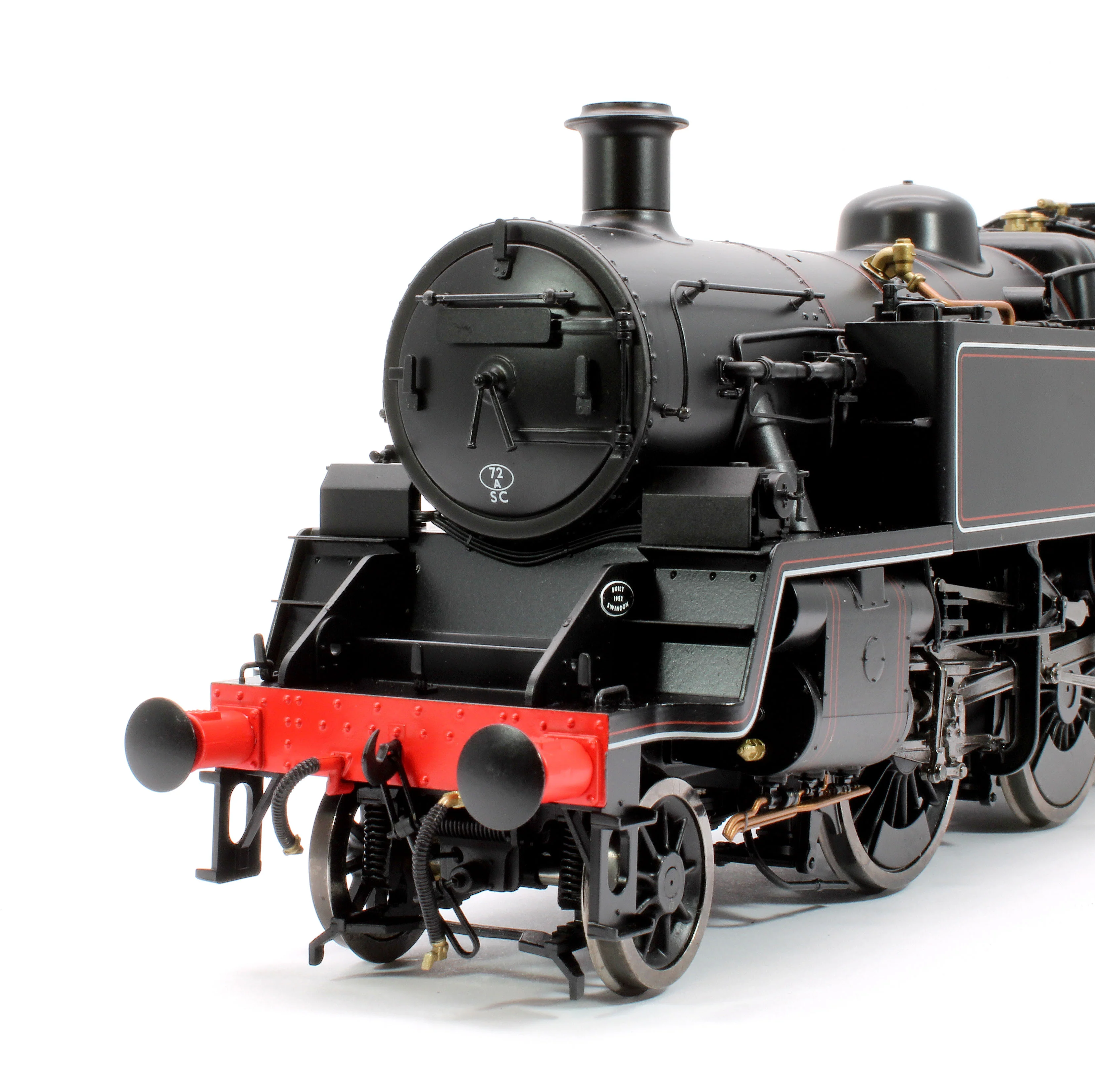 LHT-S-8201US British Railways Standard 3MT 2-6-2T Lined Black Late Crest Unnumbered - Steam Tank Locomotive - DCC Sound - Image 6