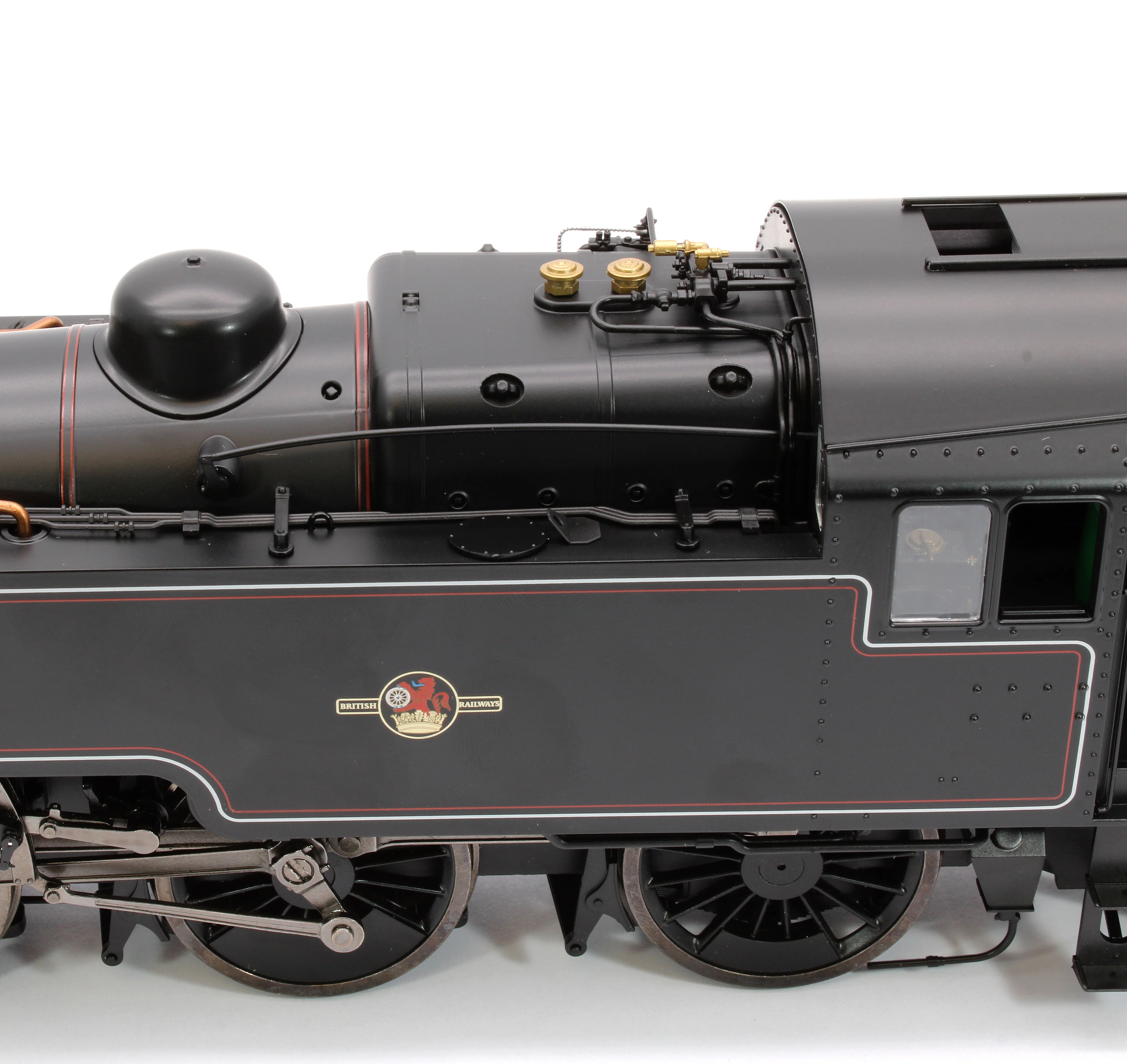 LHT-S-8201US British Railways Standard 3MT 2-6-2T Lined Black Late Crest Unnumbered - Steam Tank Locomotive - DCC Sound - Image 8