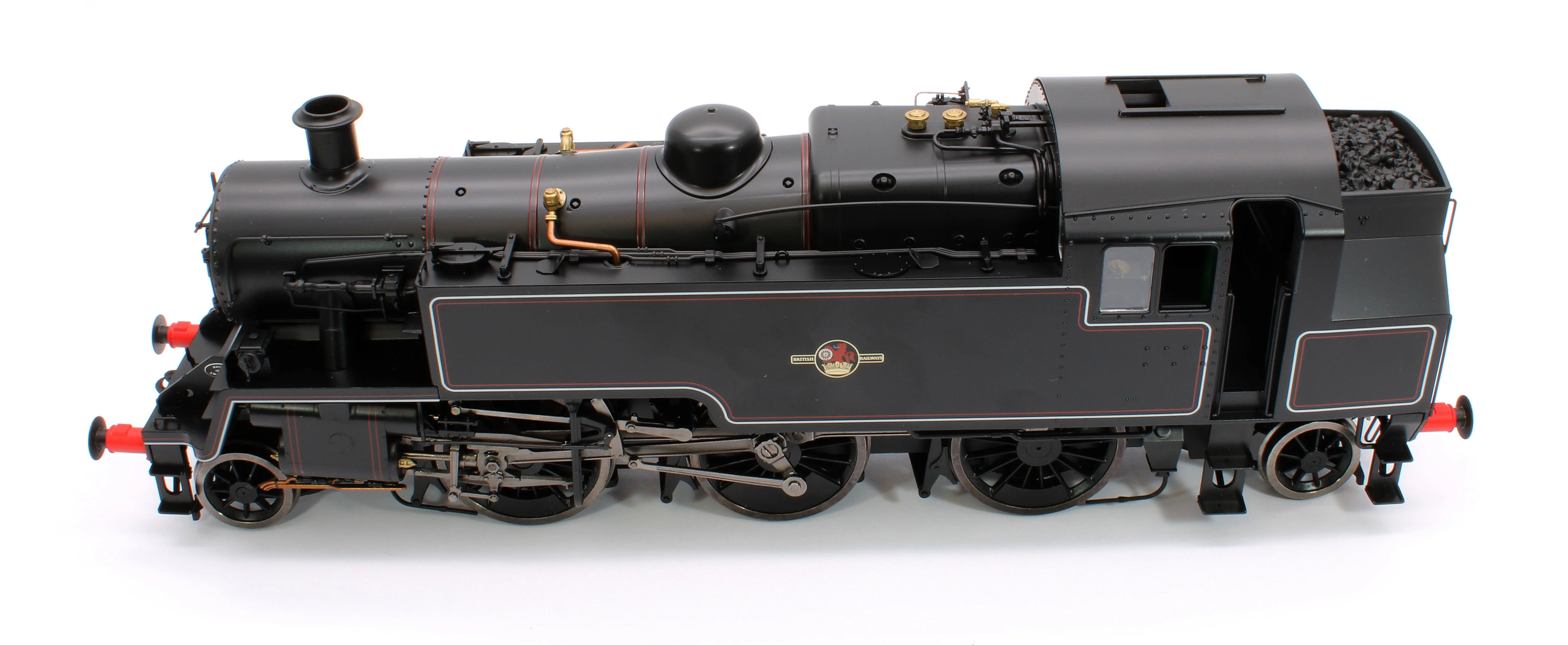 LHT-S-8201US British Railways Standard 3MT 2-6-2T Lined Black Late Crest Unnumbered - Steam Tank Locomotive - DCC Sound - Image 9