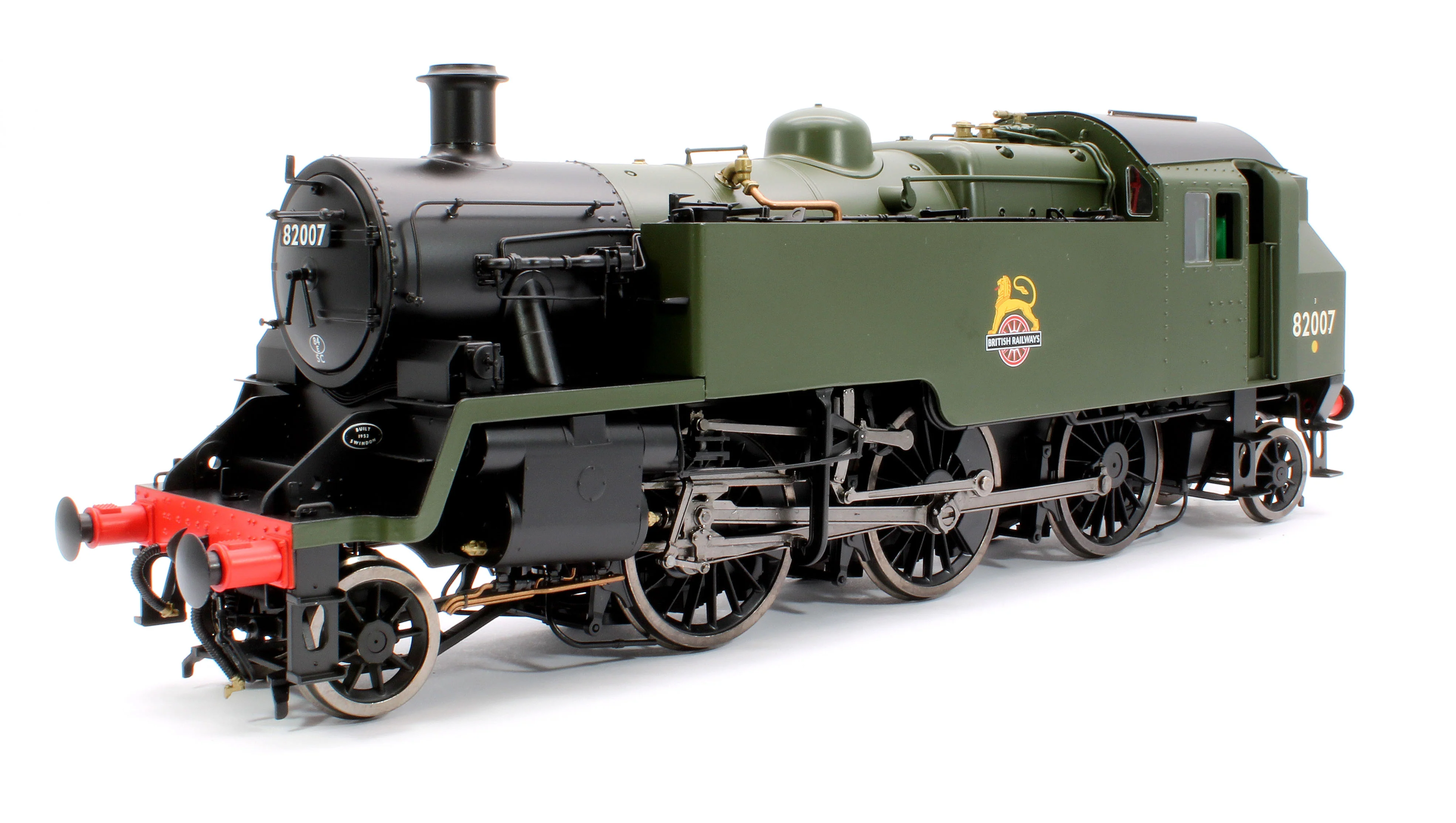 LHT-S-8205D British Railways Standard 3MT 2-6-2T Green Early Crest 82007 - Steam Tank Locomotive - DCC Fitted