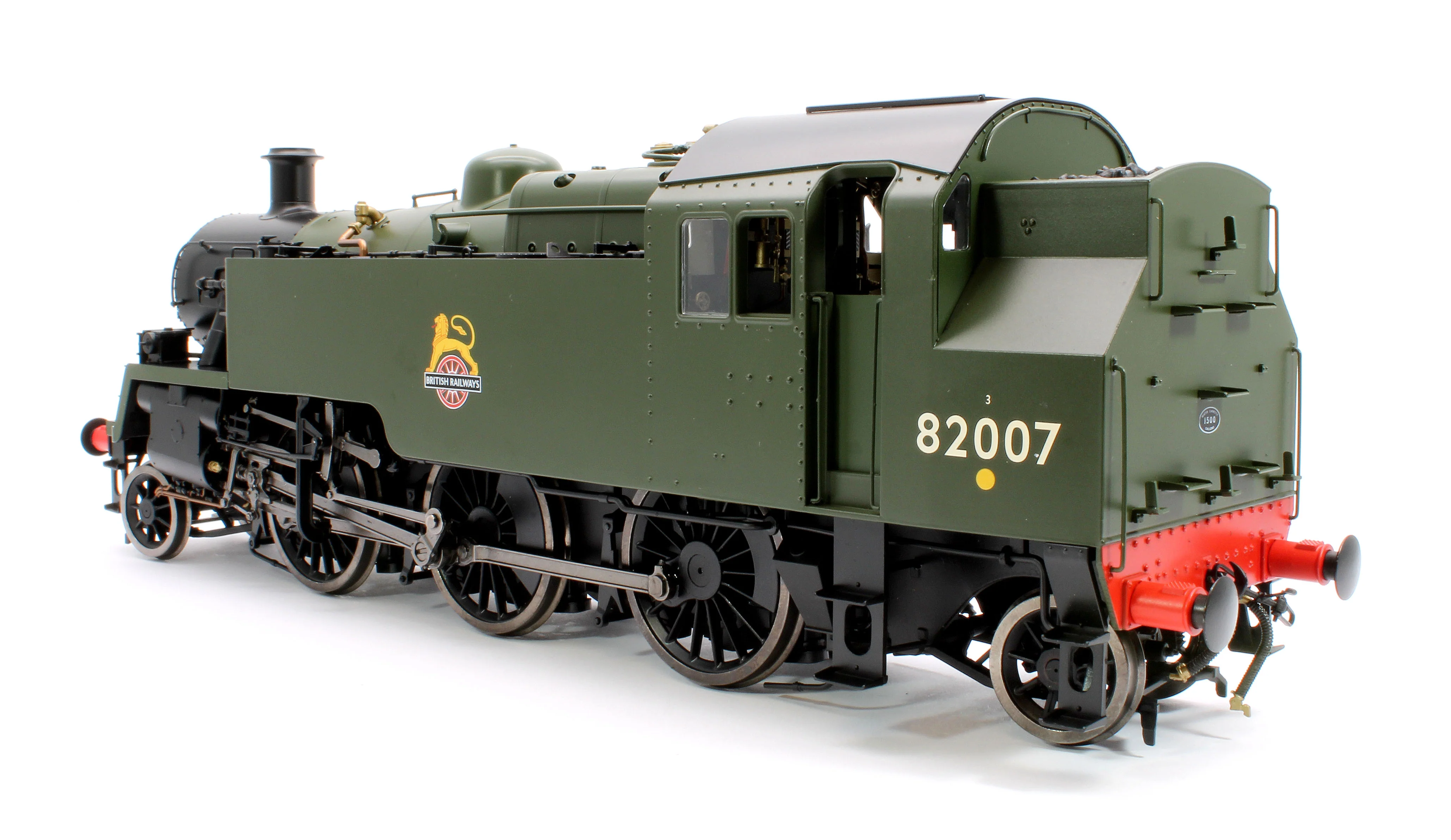 LHT-S-8205D British Railways Standard 3MT 2-6-2T Green Early Crest 82007 - Steam Tank Locomotive - DCC Fitted - Image 2