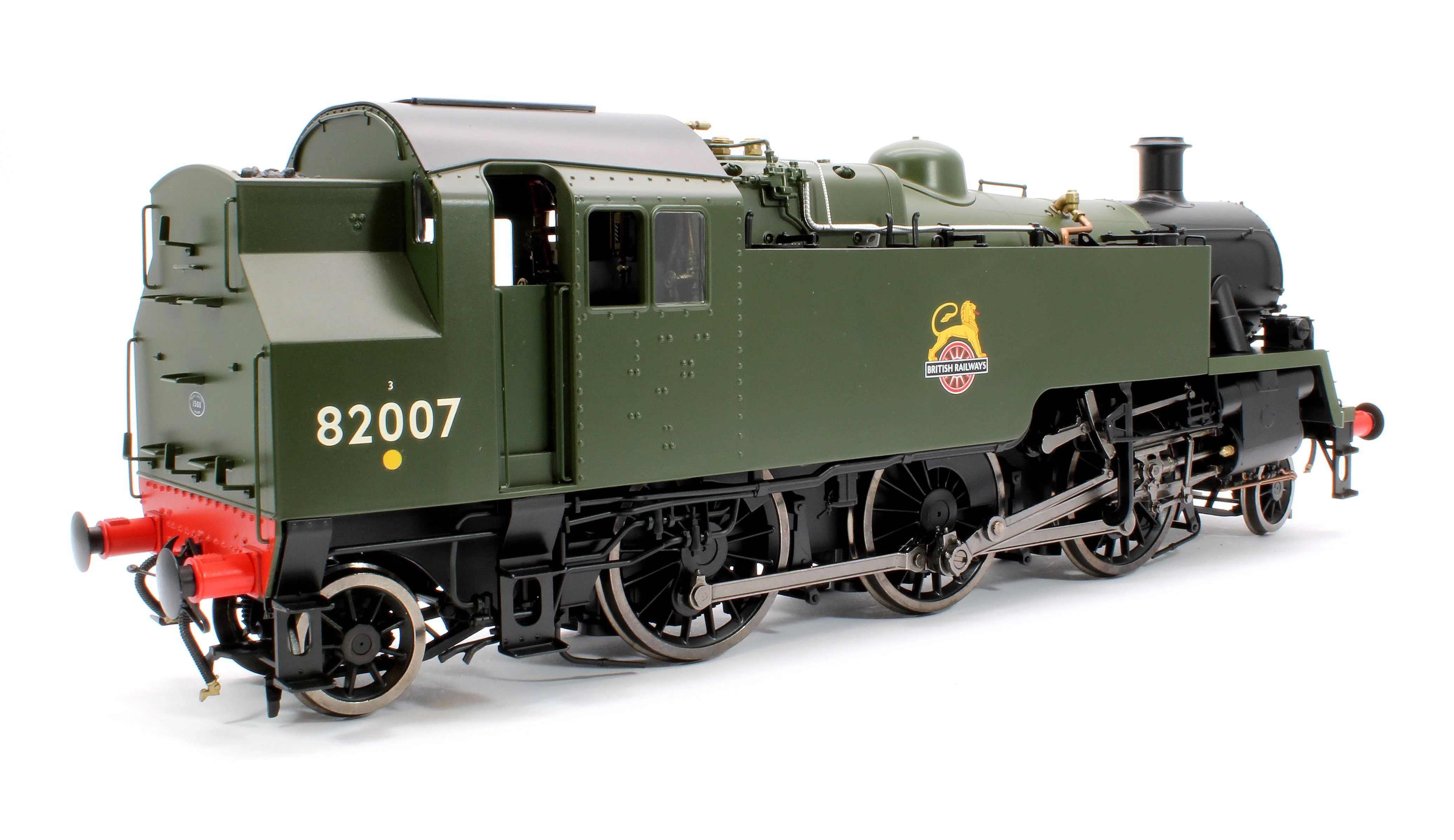 LHT-S-8205D British Railways Standard 3MT 2-6-2T Green Early Crest 82007 - Steam Tank Locomotive - DCC Fitted - Image 3