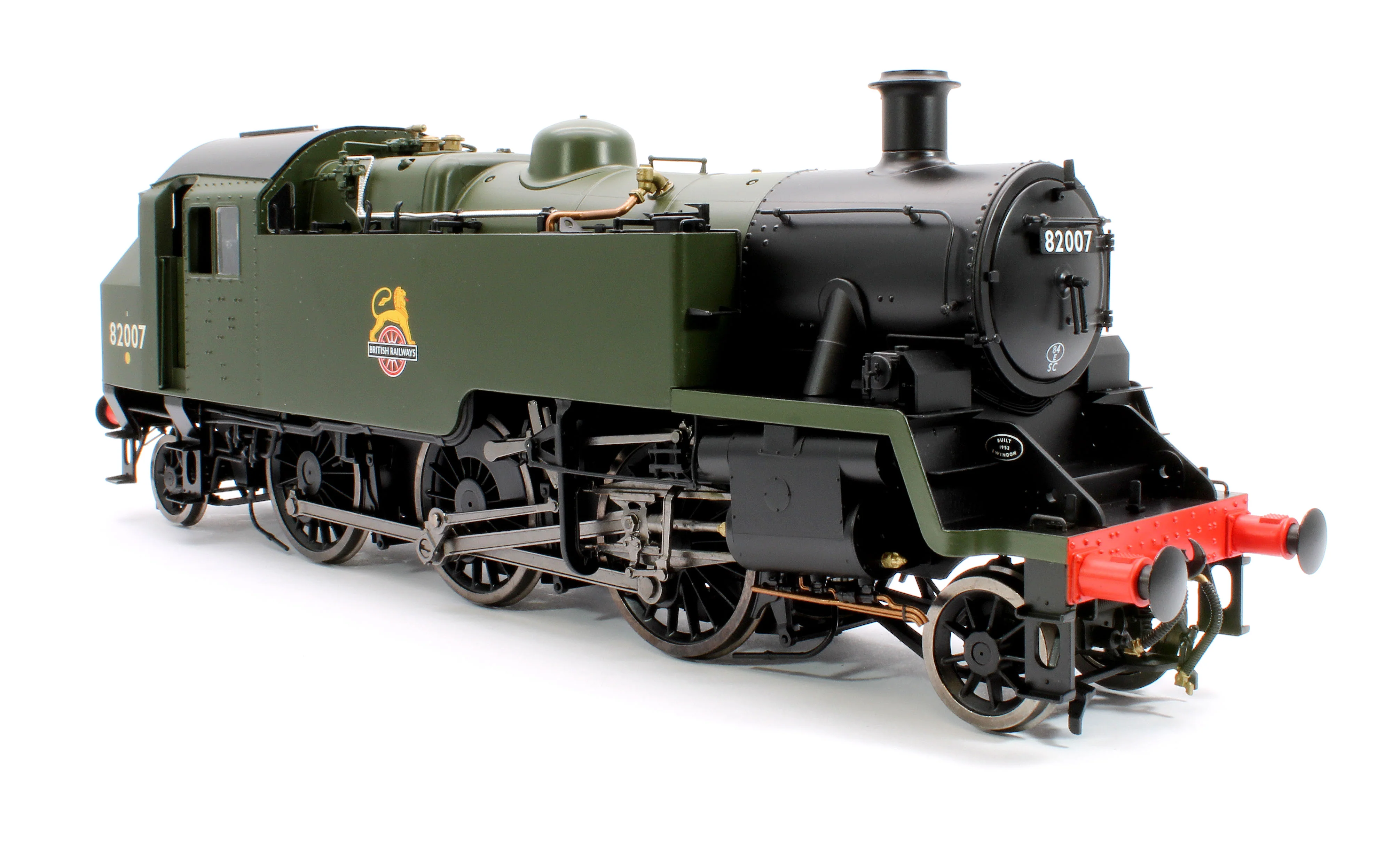 LHT-S-8205D British Railways Standard 3MT 2-6-2T Green Early Crest 82007 - Steam Tank Locomotive - DCC Fitted - Image 5