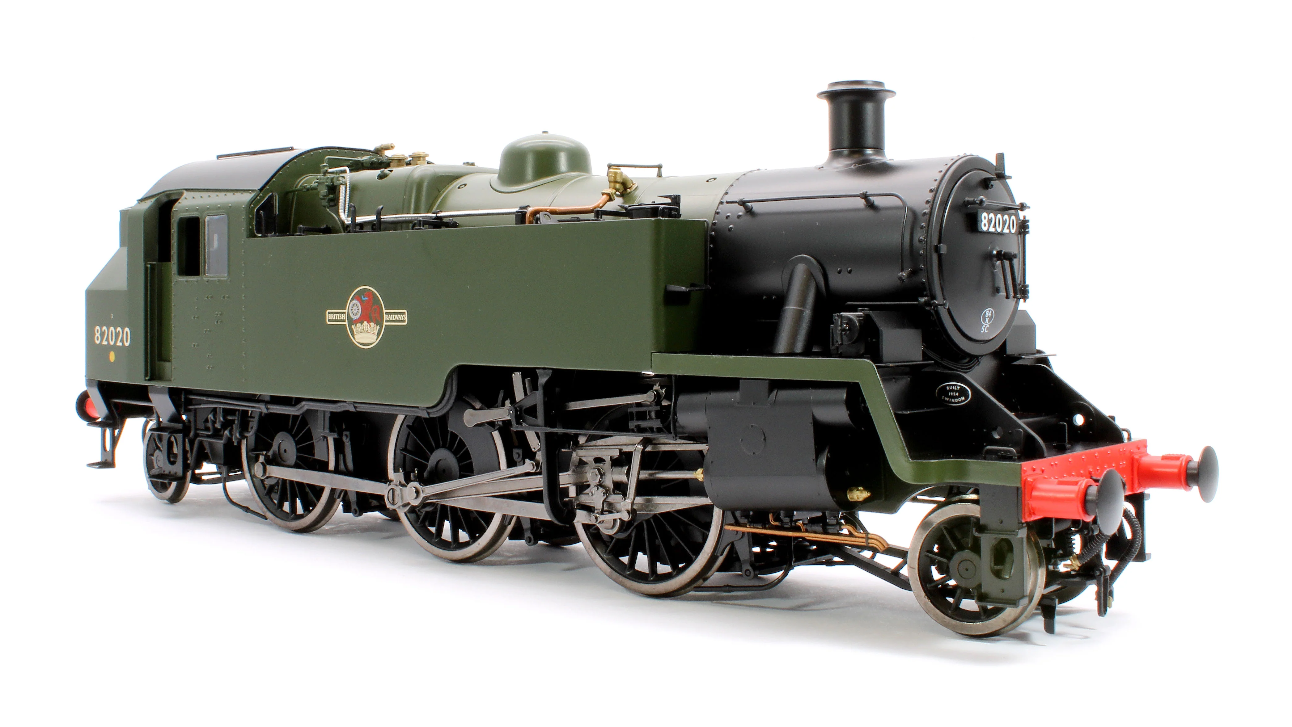 LHT-S-8207 British Railways Standard 3MT 2-6-2T Green Late Crest 82020 - Steam Tank Locomotive - Image 5