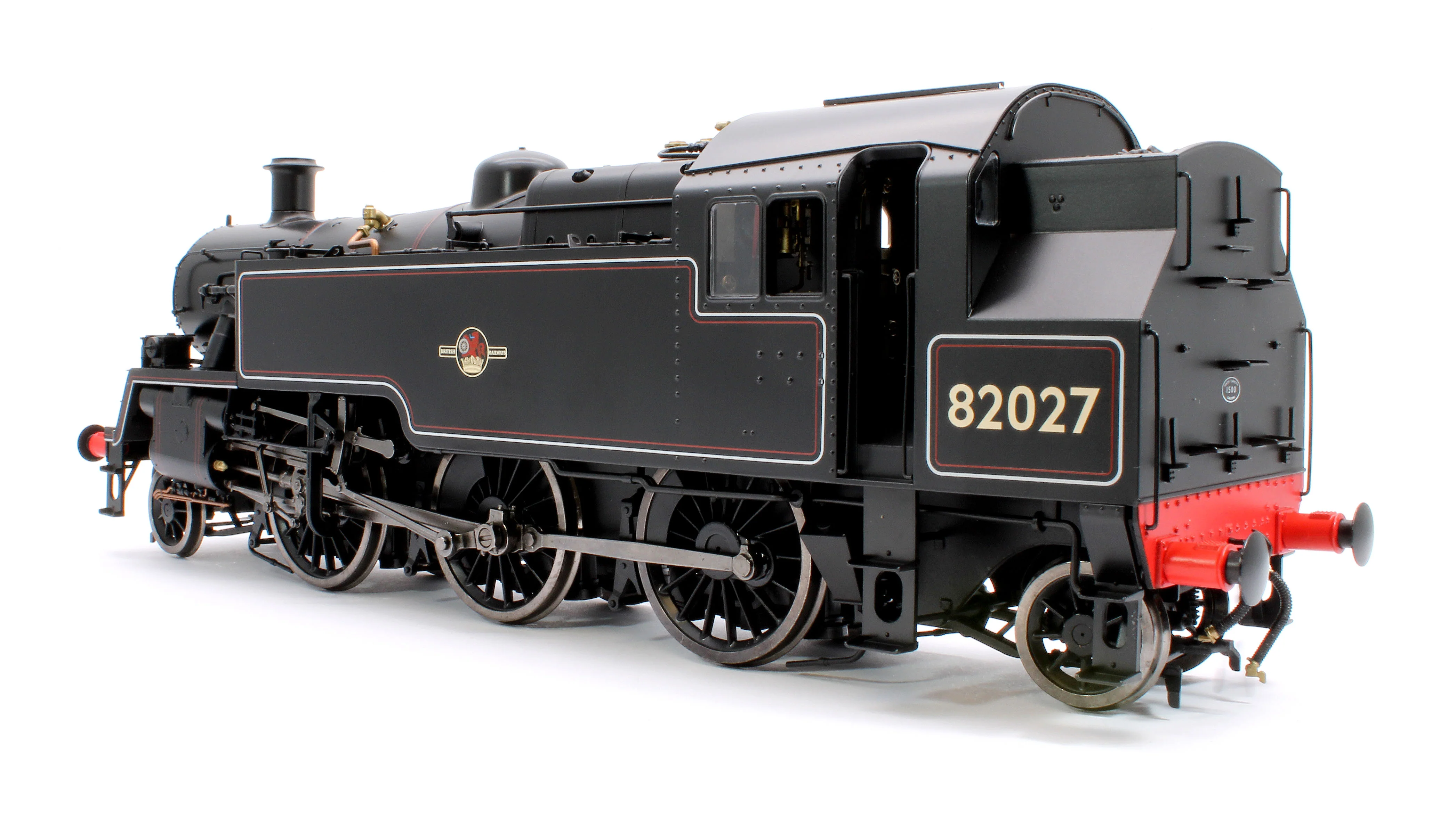 LHT-S-8203 British Railways Standard 3MT 2-6-2T Lined Black Late Crest 82027 - Steam Tank Locomotive - Image 2