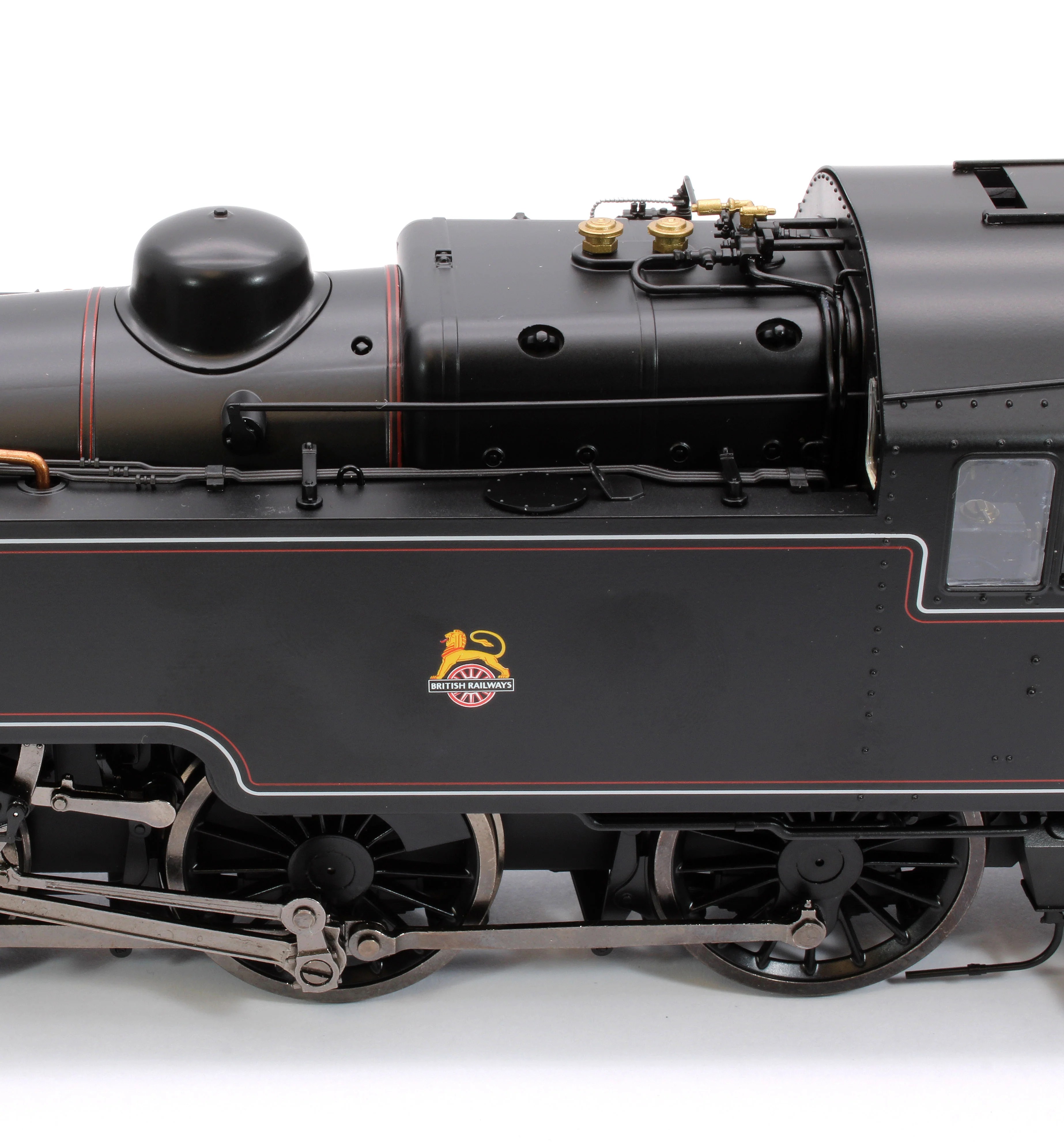 LHT-S-8202UD British Railways Standard 3MT 2-6-2T Lined Black Early Crest Unnumbered - Steam Tank Locomotive - DCC Fitted - Image 8