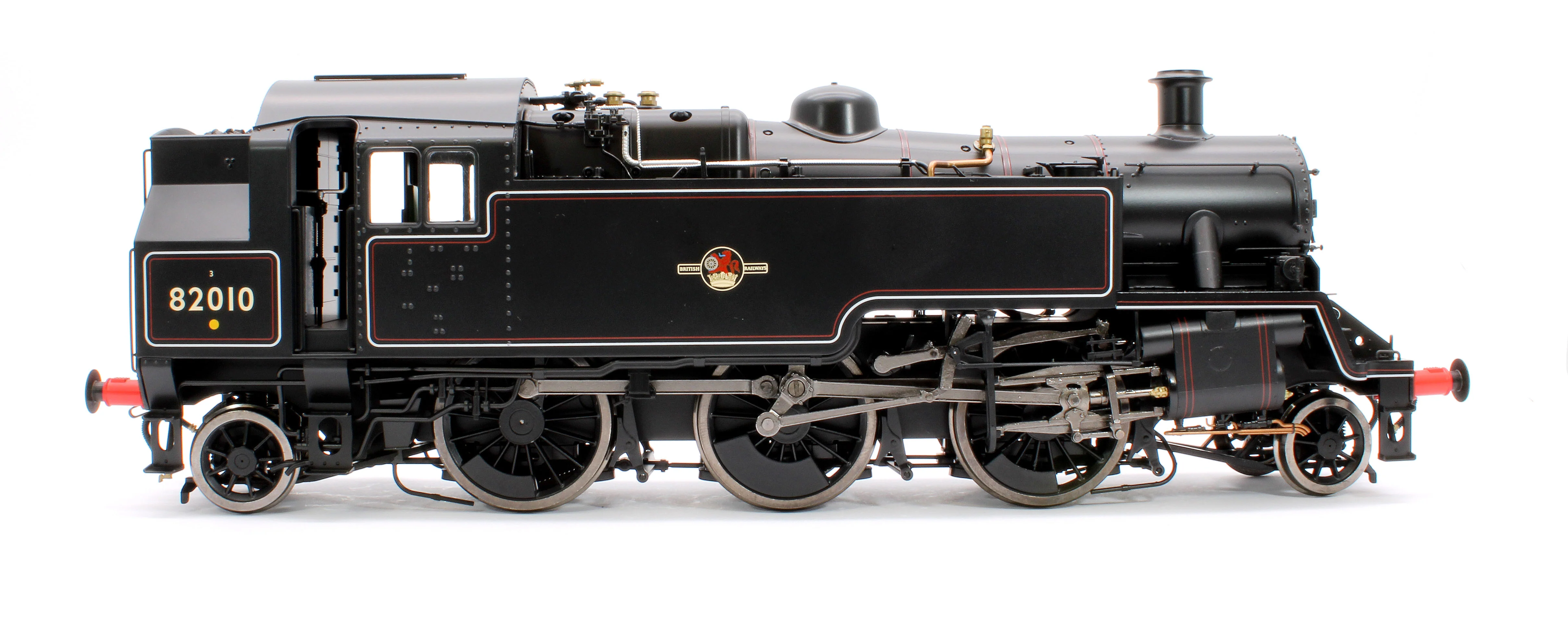 LHT-S-8201 British Railways Standard 3MT 2-6-2T Lined Black Late Crest 82010 - Steam Tank Locomotive - Image 4