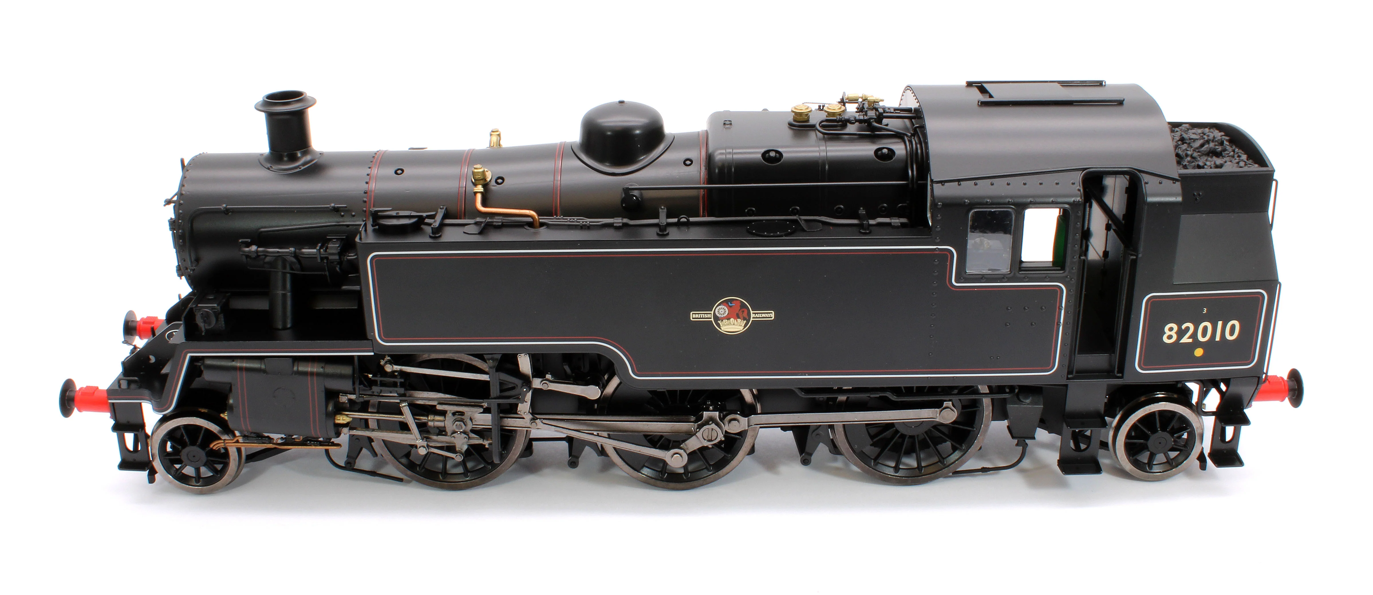 LHT-S-8201 British Railways Standard 3MT 2-6-2T Lined Black Late Crest 82010 - Steam Tank Locomotive - Image 9