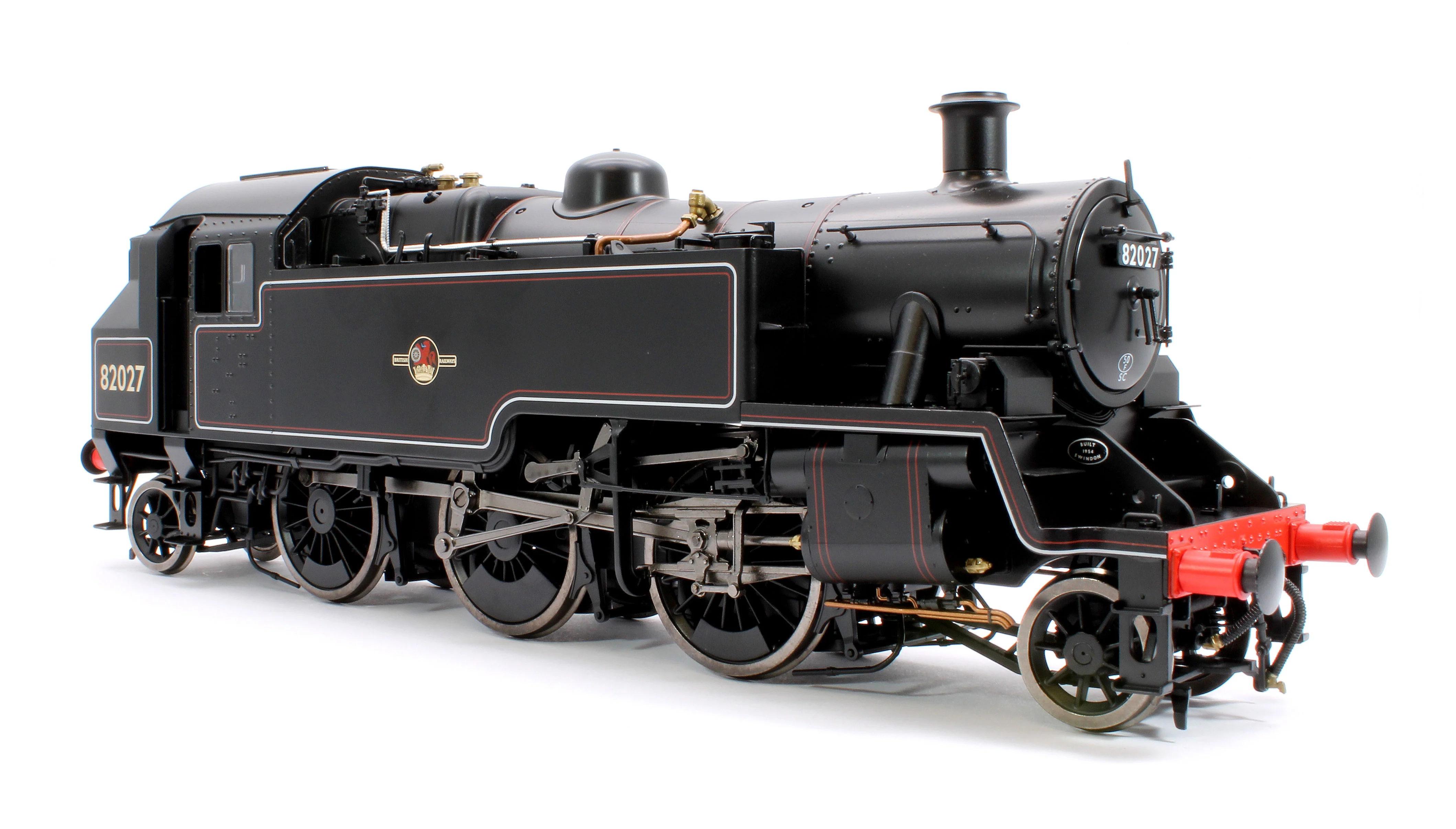 LHT-S-8203D British Railways Standard 3MT 2-6-2T Lined Black Late Crest 82027 - Steam Tank Locomotive - DCC Fitted - Image 4