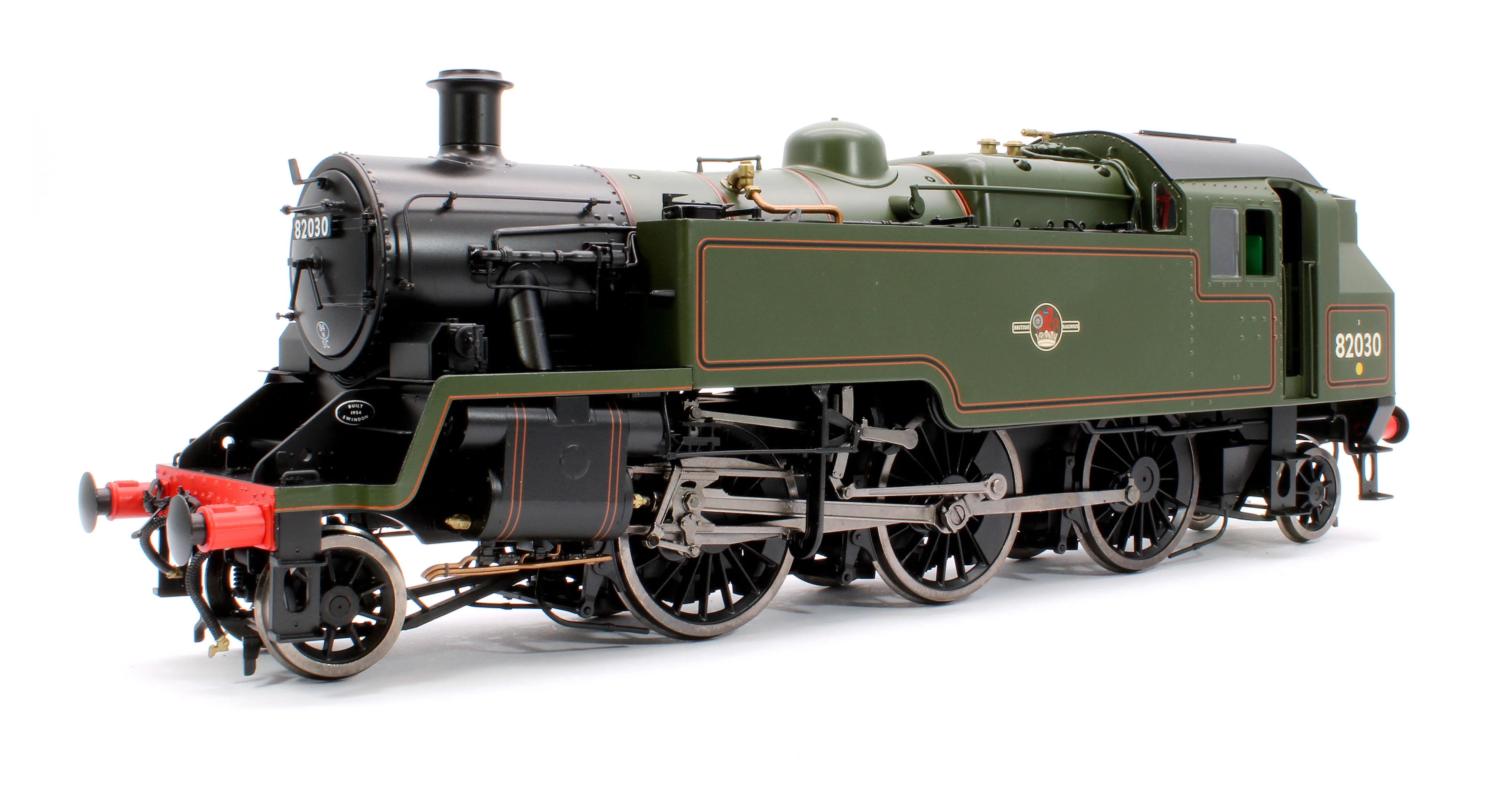 LHT-S-8208D British Railways Standard 3MT 2-6-2T Lined Green Late Crest 82030 - Steam Tank Locomotive - DCC Fitted
