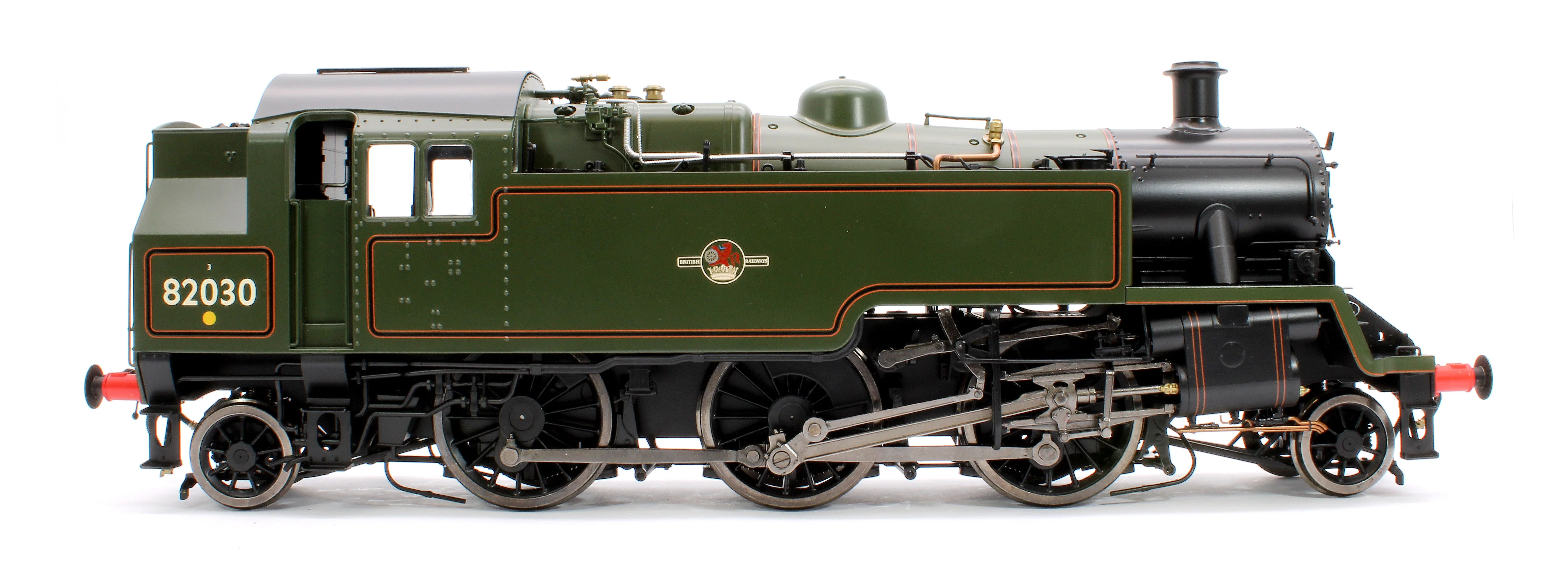 LHT-S-8208D British Railways Standard 3MT 2-6-2T Lined Green Late Crest 82030 - Steam Tank Locomotive - DCC Fitted - Image 4