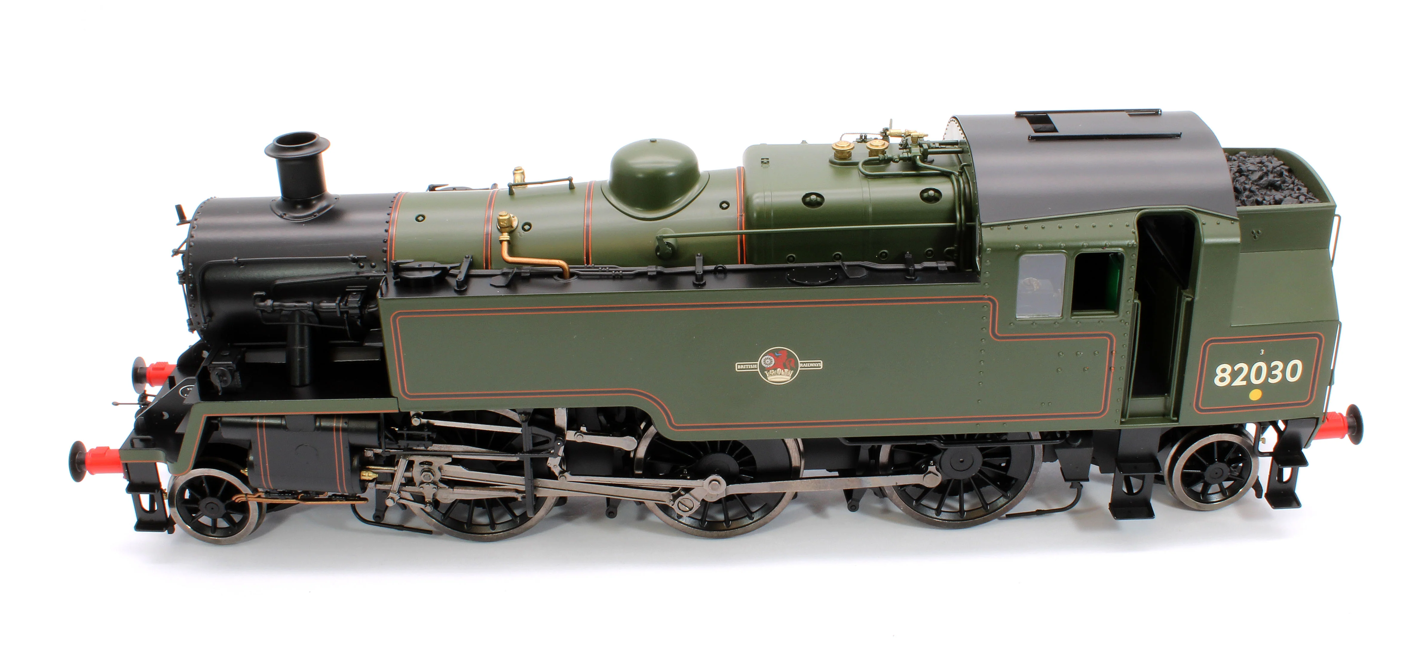 LHT-S-8208D British Railways Standard 3MT 2-6-2T Lined Green Late Crest 82030 - Steam Tank Locomotive - DCC Fitted - Image 9