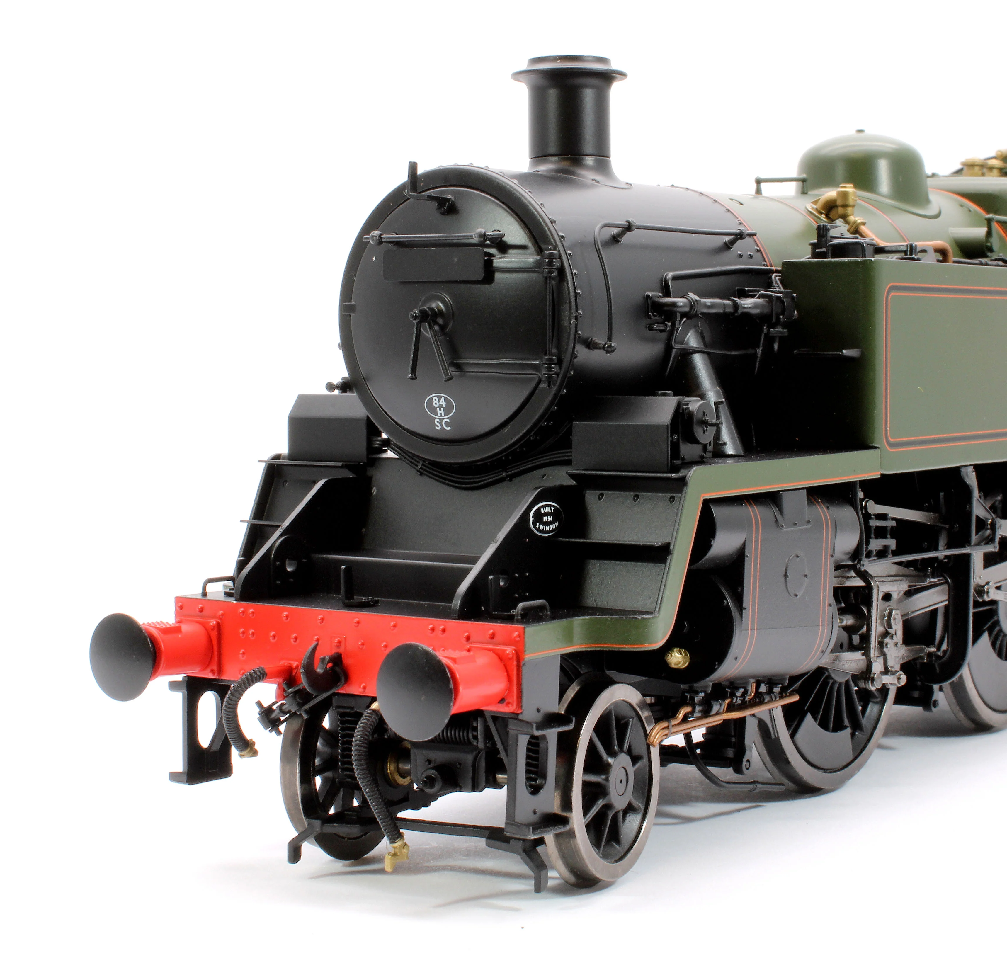 LHT-S-8208UD British Railways Standard 3MT 2-6-2T Lined Green Late Crest Unnumbered - Steam Tank Locomotive - DCC Fitted - Image 6