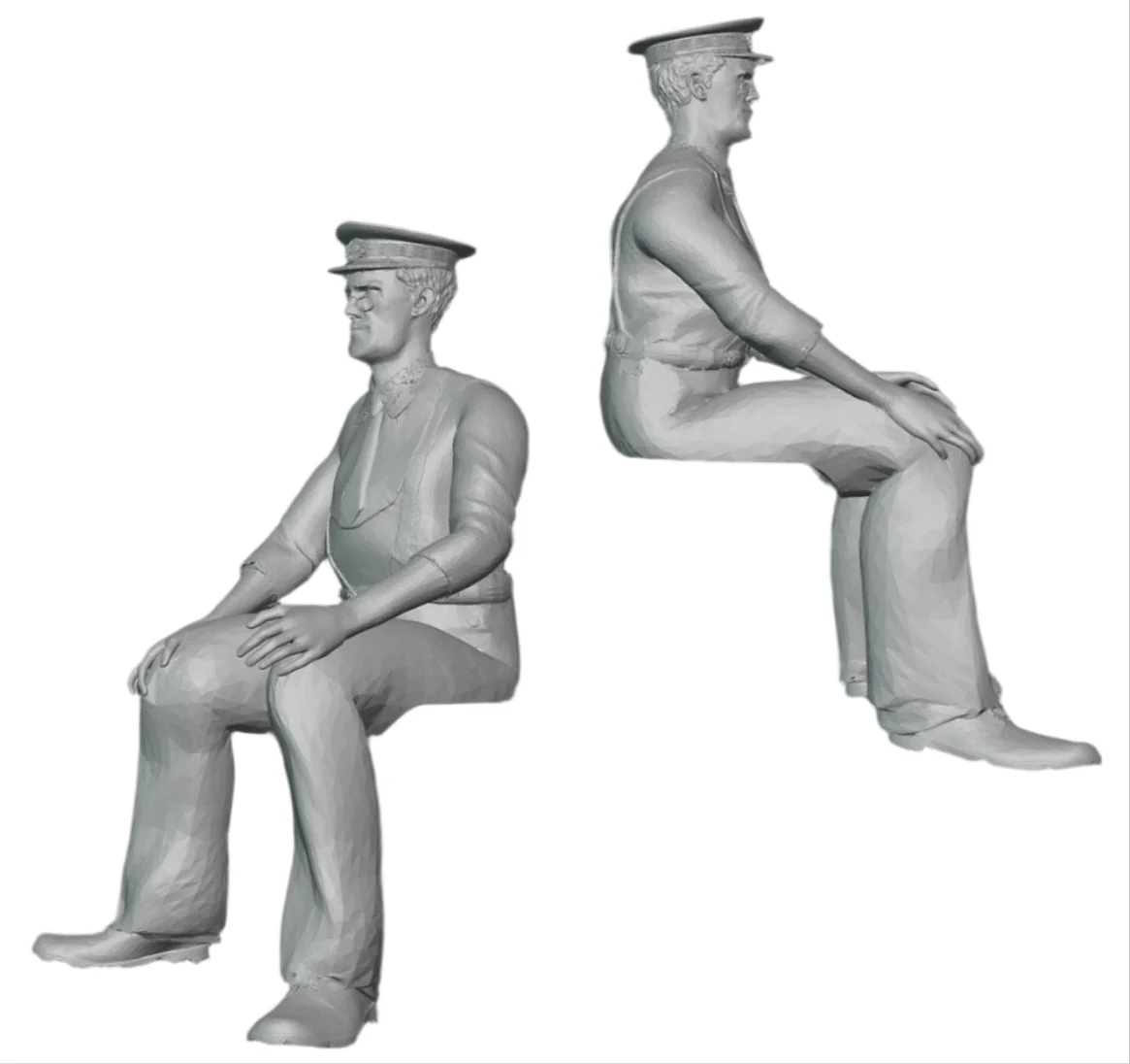 PORTER-SIT William Porter' (Will Hay) Model Railway Figure - Oh Mr. Porter - Sitting