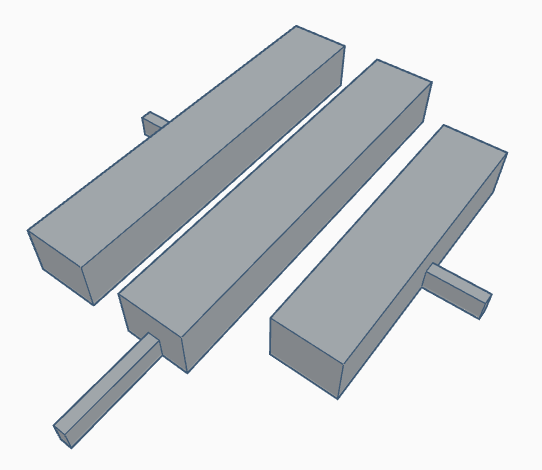 BSCTRBBPW3 Bulkscene - Concrete Trunking Lineside Cabinet Bases - PAINTED - Pack of 3