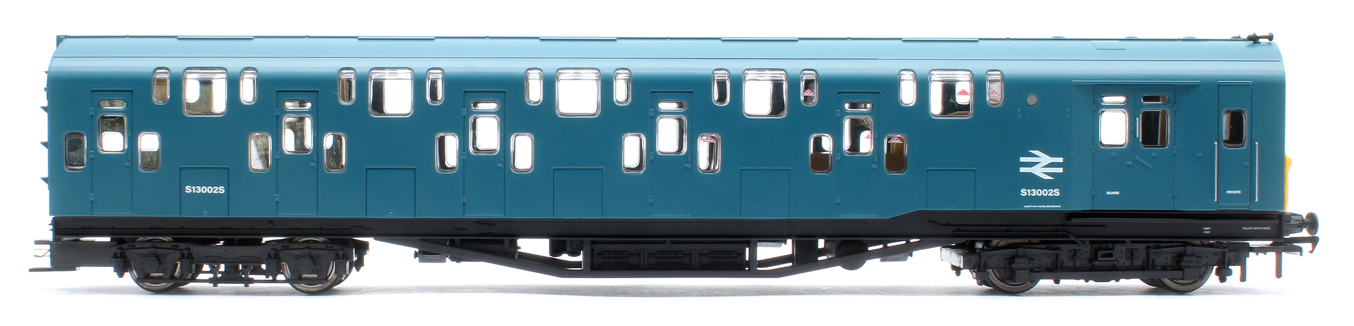 KRM-4DD-OO-S-1-B Bulleid Class 4DD Double Decker 4 Car EMU 4001/4901 BR Blue with Full Yellow Ends - Sound Fitted - Image 10