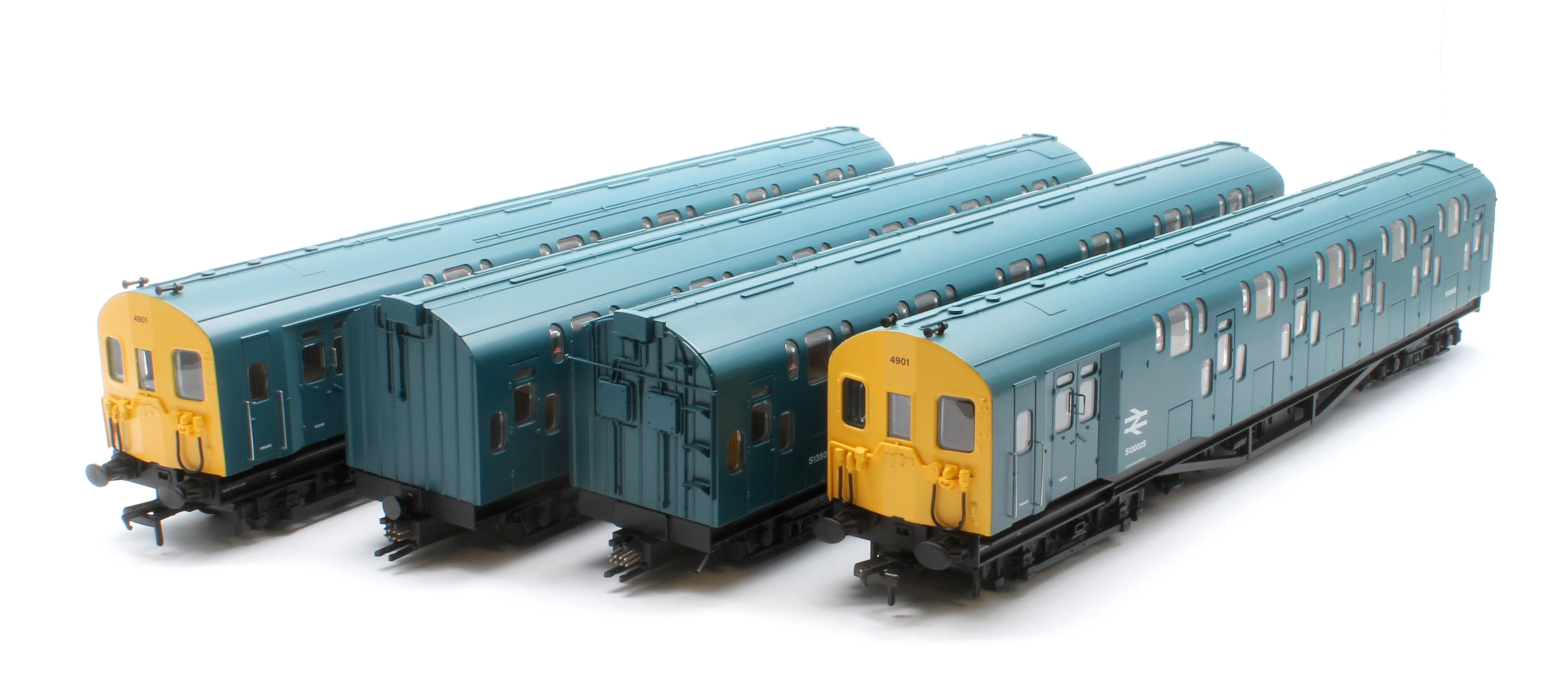 KRM-4DD-OO-S-1-B Bulleid Class 4DD Double Decker 4 Car EMU 4001/4901 BR Blue with Full Yellow Ends - Sound Fitted - Image 11