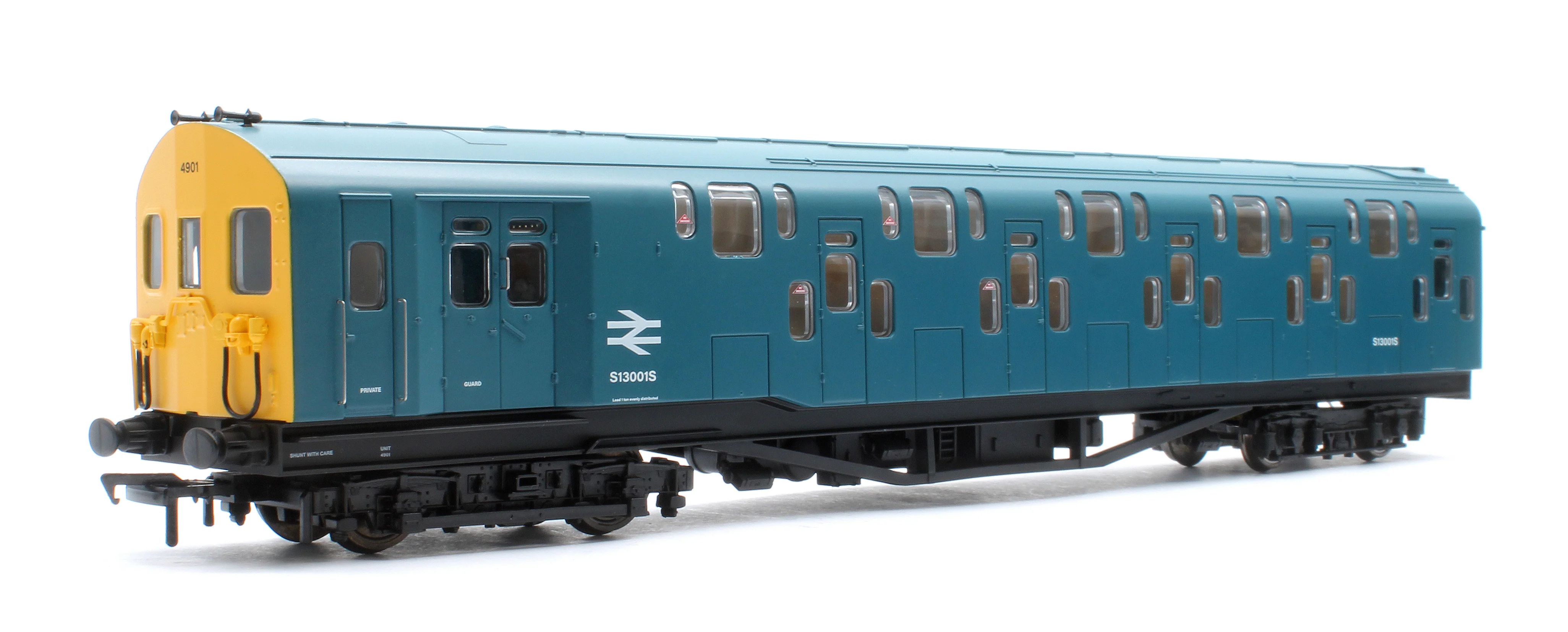 KRM-4DD-OO-S-1-B Bulleid Class 4DD Double Decker 4 Car EMU 4001/4901 BR Blue with Full Yellow Ends - Sound Fitted - Image 3