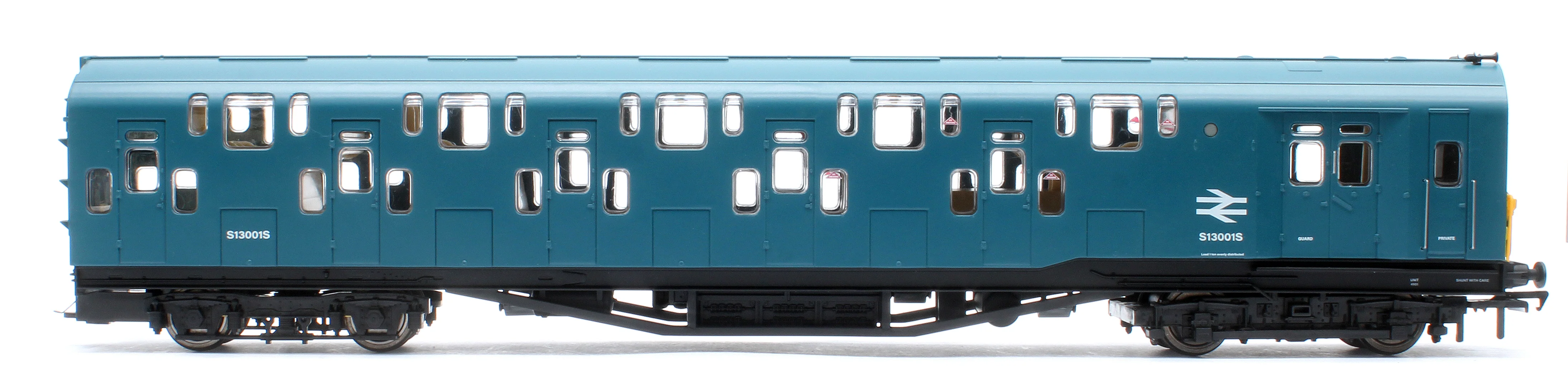 KRM-4DD-OO-S-1-B Bulleid Class 4DD Double Decker 4 Car EMU 4001/4901 BR Blue with Full Yellow Ends - Sound Fitted - Image 4