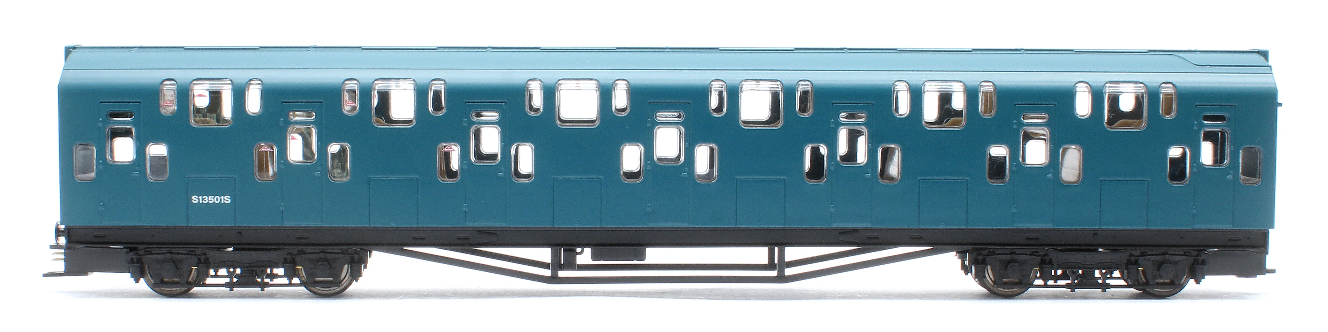 KRM-4DD-OO-S-1-B Bulleid Class 4DD Double Decker 4 Car EMU 4001/4901 BR Blue with Full Yellow Ends - Sound Fitted - Image 8