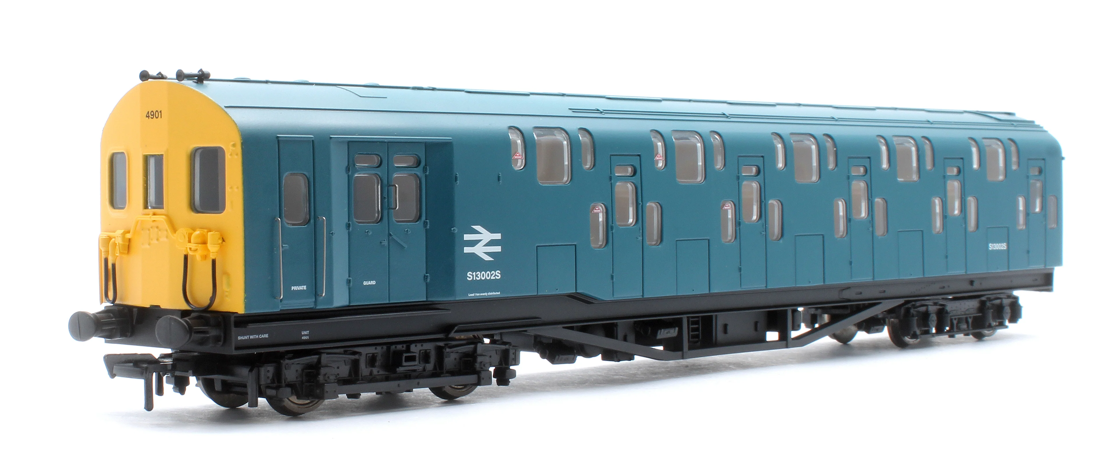 KRM-4DD-OO-S-1-B Bulleid Class 4DD Double Decker 4 Car EMU 4001/4901 BR Blue with Full Yellow Ends - Sound Fitted - Image 9