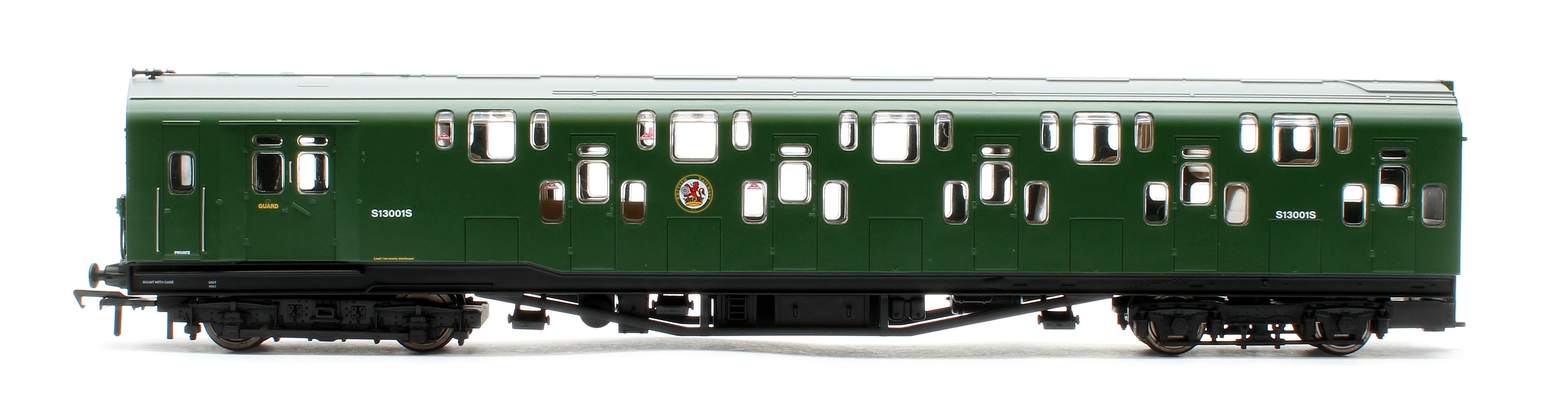 KRM-4DD-OO-R-1-G1 Bulleid Class 4DD Double Decker 4 Car EMU 4001/4901 BR Green with Small Yellow Ends - Image 11