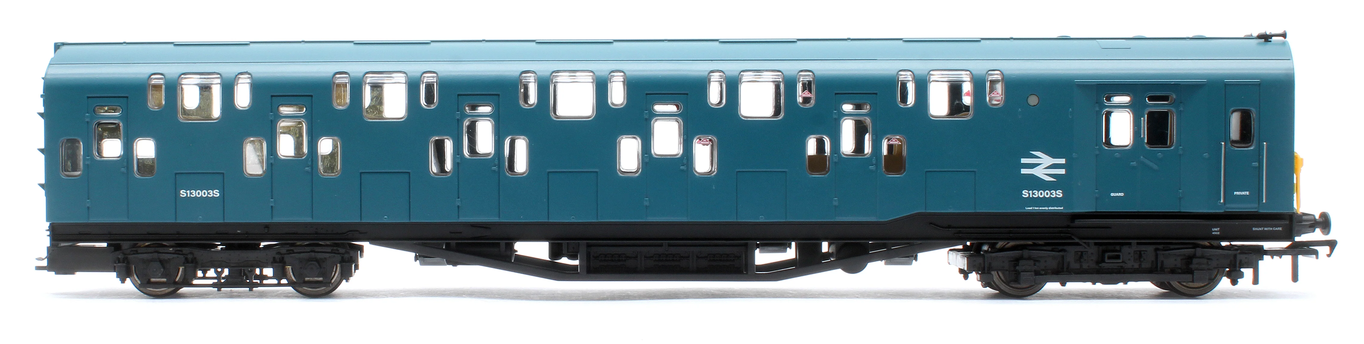 KRM-4DD-OO-F-2-B Bulleid Class 4DD Double Decker 4 Car EMU 4002/4902 BR Blue with Full Yellow Ends - DCC Fitted - Image 4