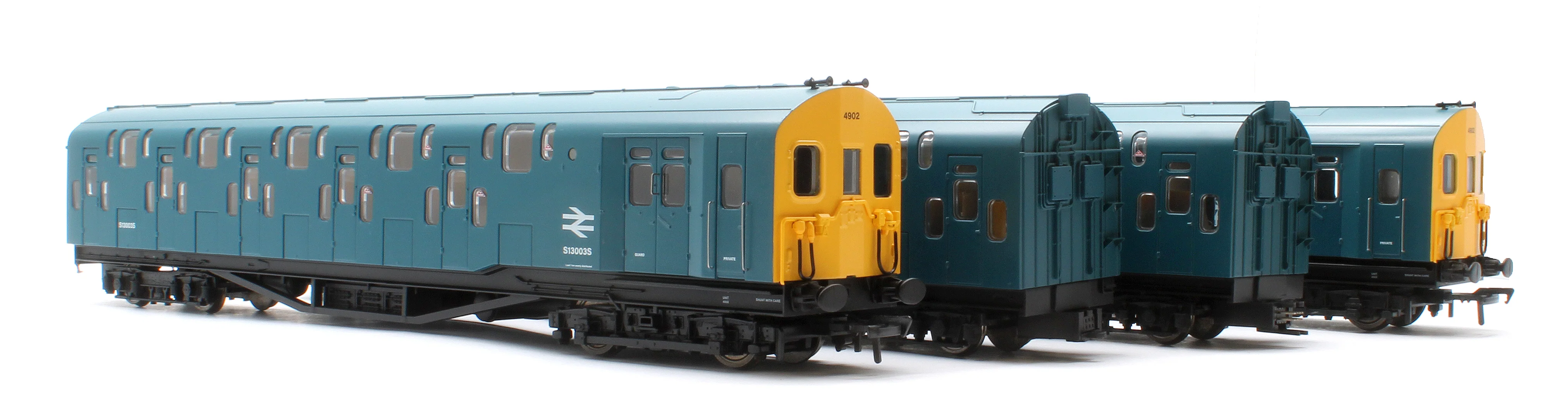 KRM-4DD-OO-S-2-B Bulleid Class 4DD Double Decker 4 Car EMU 4002/4902 BR Blue with Full Yellow Ends - Sound Fitted - Image 2