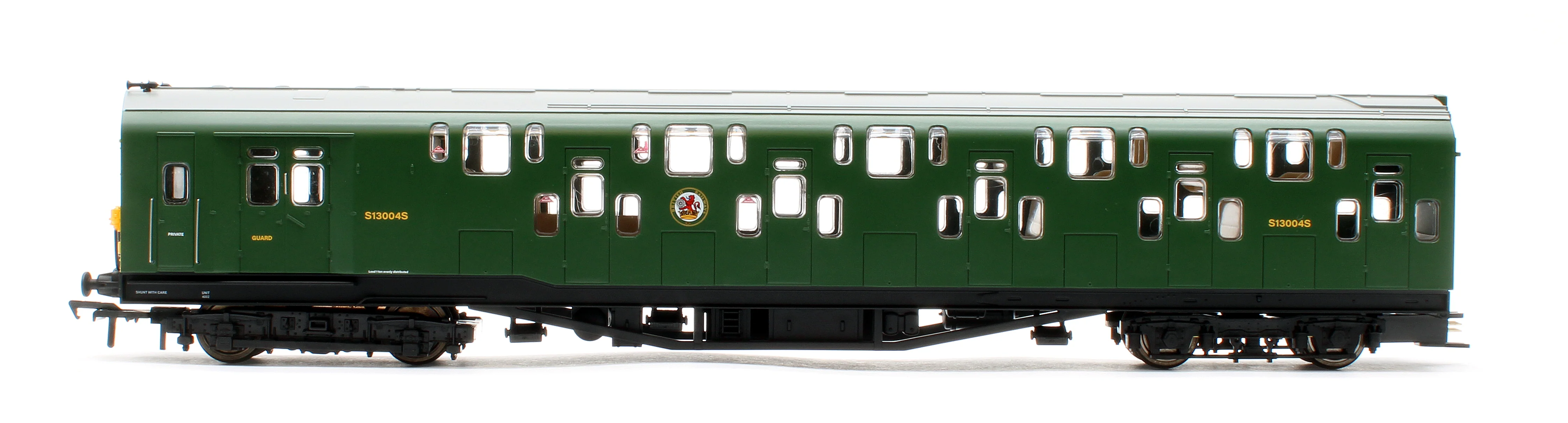KRM-4DD-OO-R-2-G2 Bulleid Class 4DD Double Decker 4 Car EMU 4002/4902 BR Green with Full Yellow Ends - Image 11