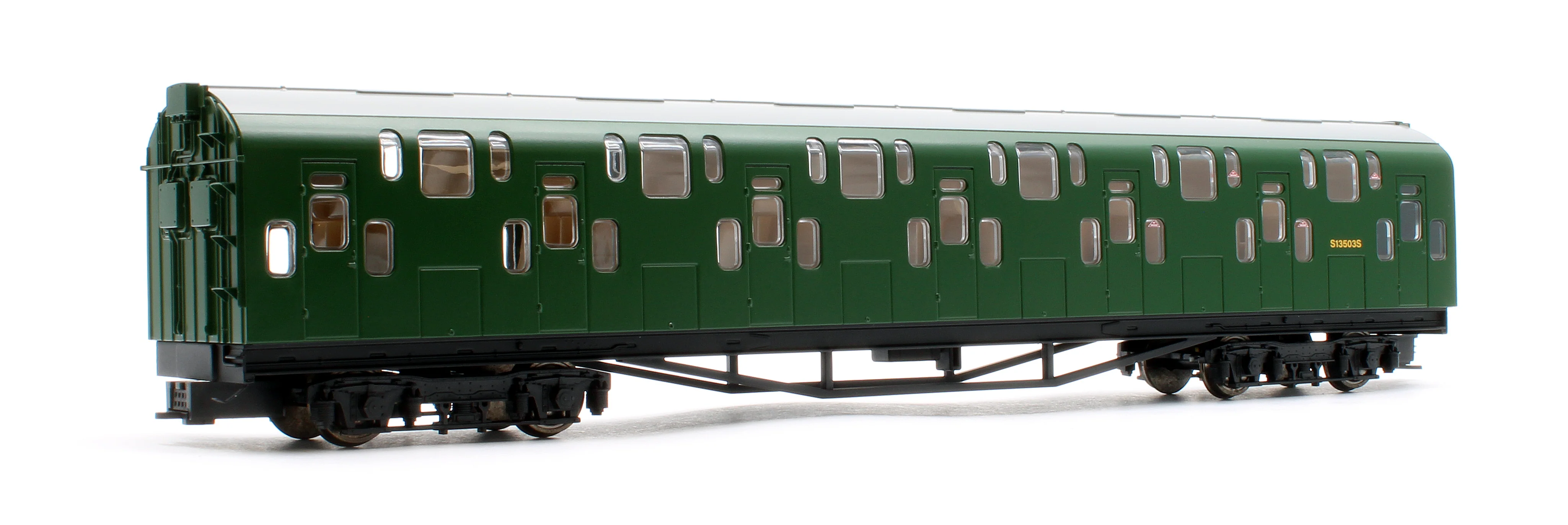 KRM-4DD-OO-S-2-G2 Bulleid Class 4DD Double Decker 4 Car EMU 4002/4902 BR Green with Full Yellow Ends - Sound Fitted - Image 6