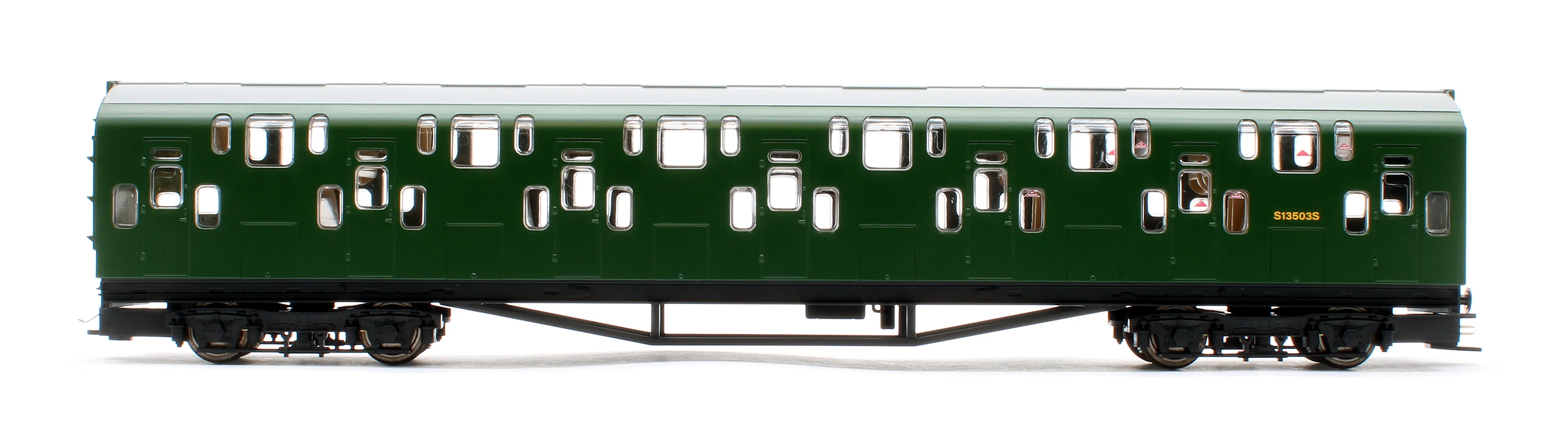 KRM-4DD-OO-S-2-G2 Bulleid Class 4DD Double Decker 4 Car EMU 4002/4902 BR Green with Full Yellow Ends - Sound Fitted - Image 7