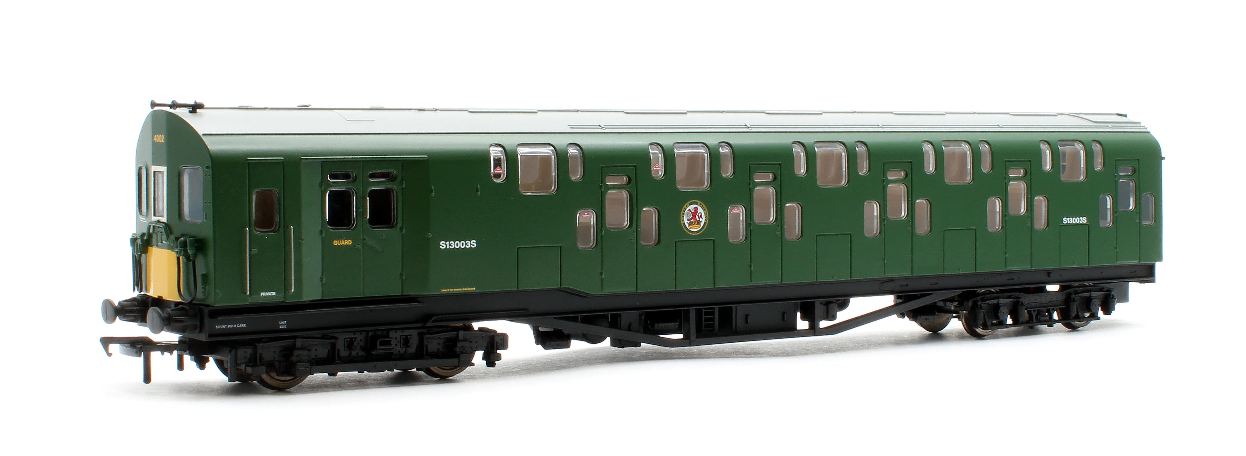 KRM-4DD-OO-S-2-G1 Bulleid Class 4DD Double Decker 4 Car EMU 4002/4902 BR Green with Small Yellow Ends - Sound Fitted - Image 9