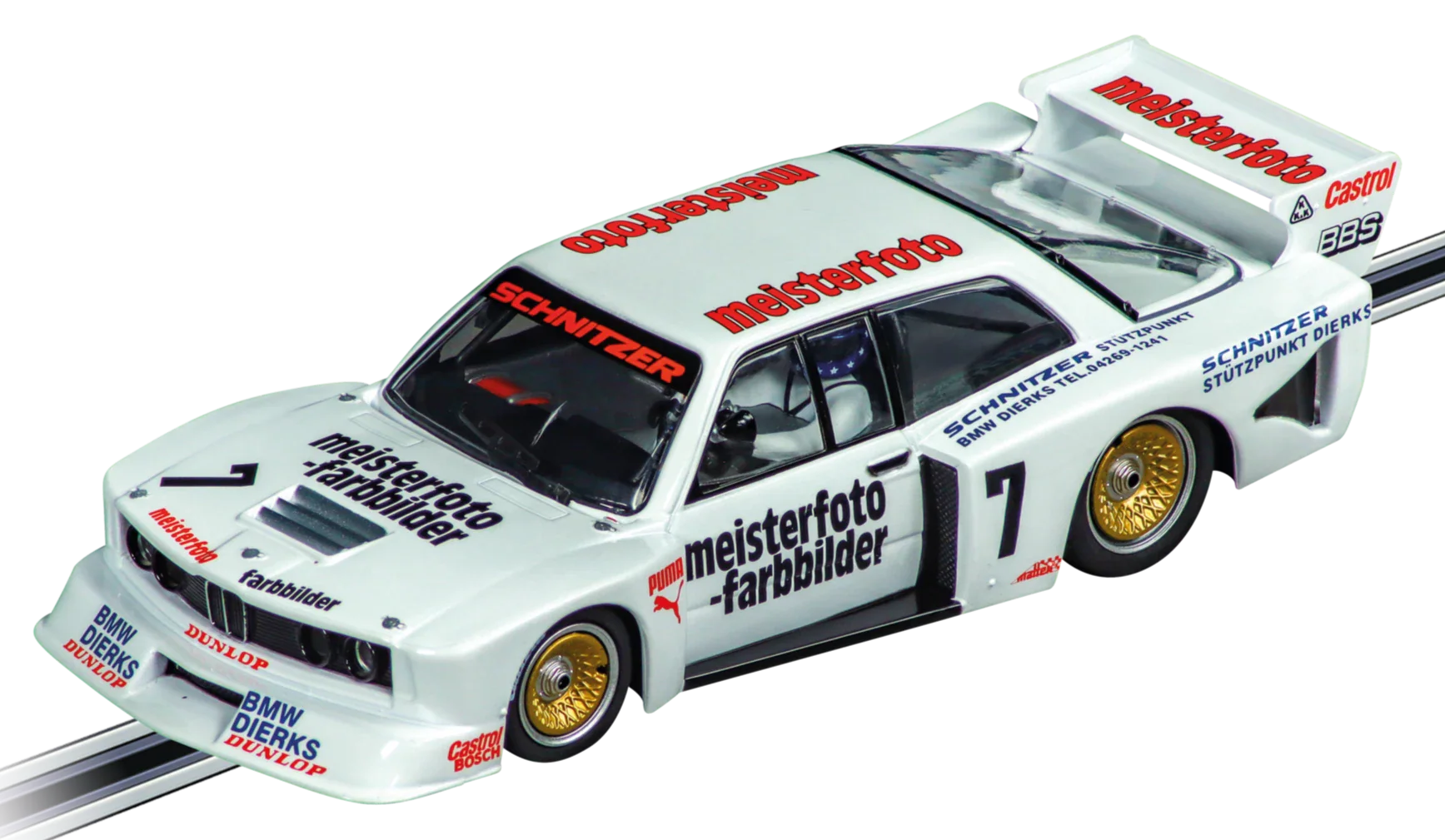 20027798 Carrera EVOLUTION BMW 320 Turbo Flachbau "Team Schnitzer, No.7"