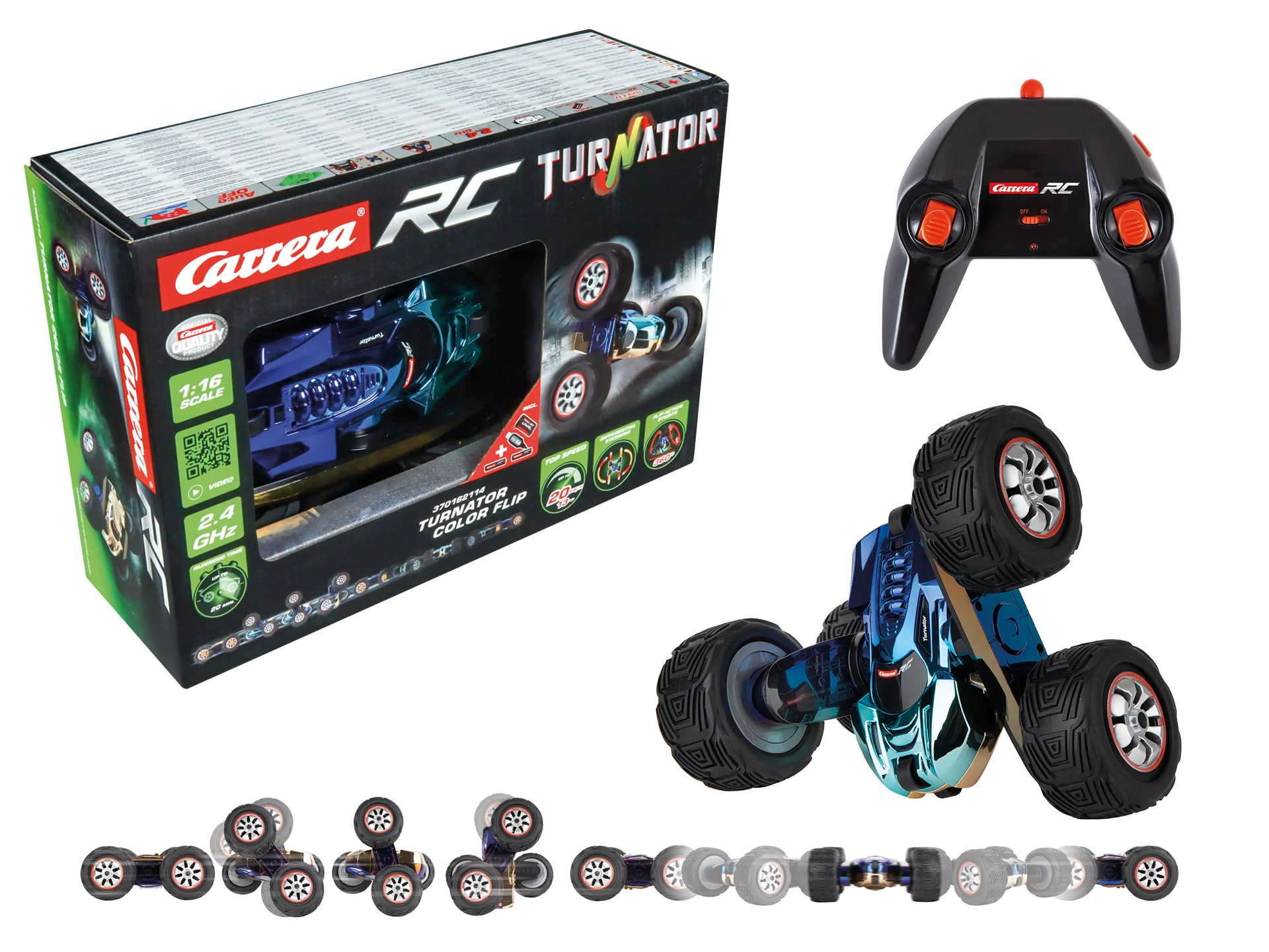 370162114 Carrera RC Turnator Color Flip 2.4GHz