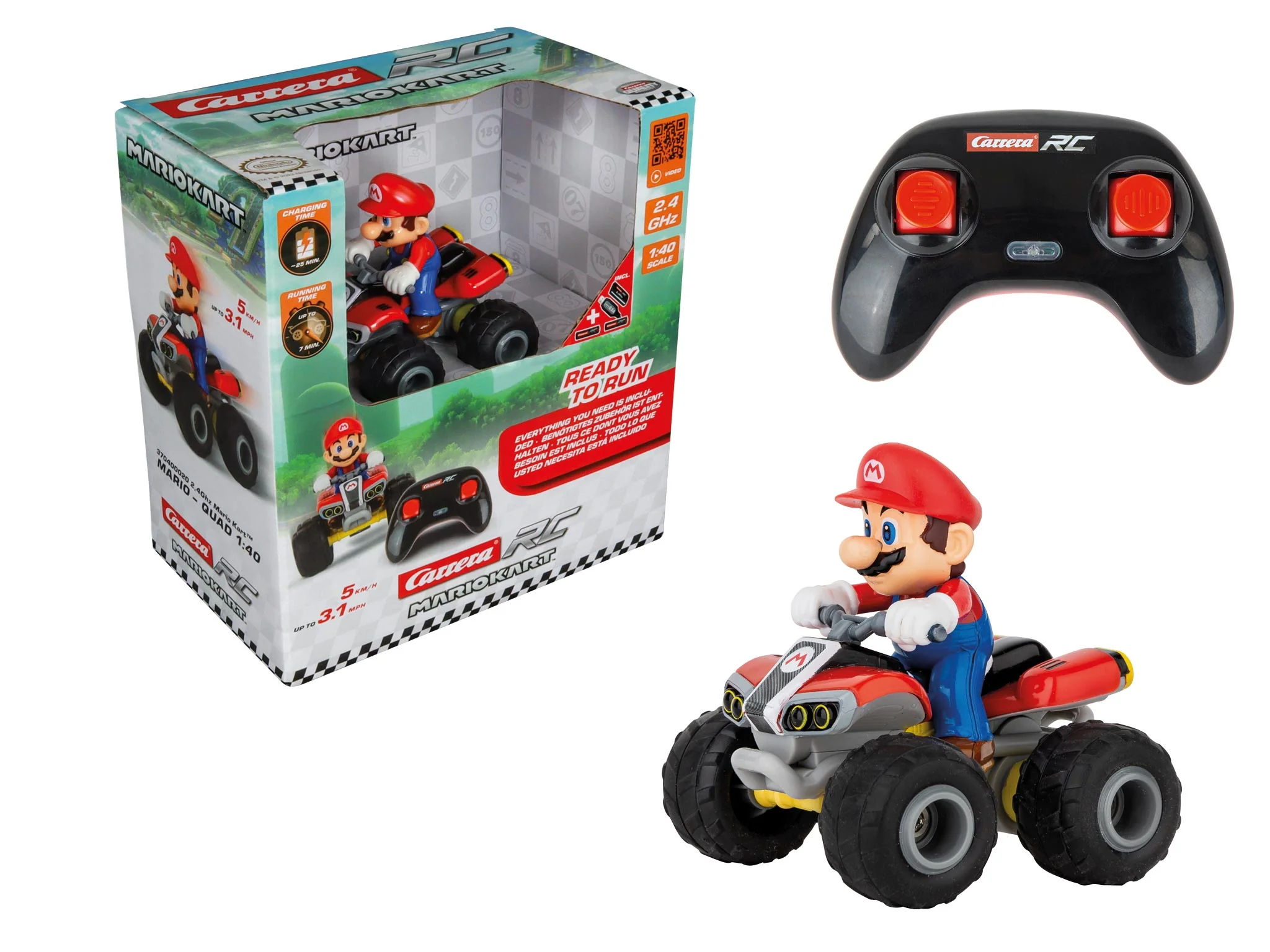 370400020 Carrera RC Mario Kart™, Mario - 1:40 Quad Bike - Image 2
