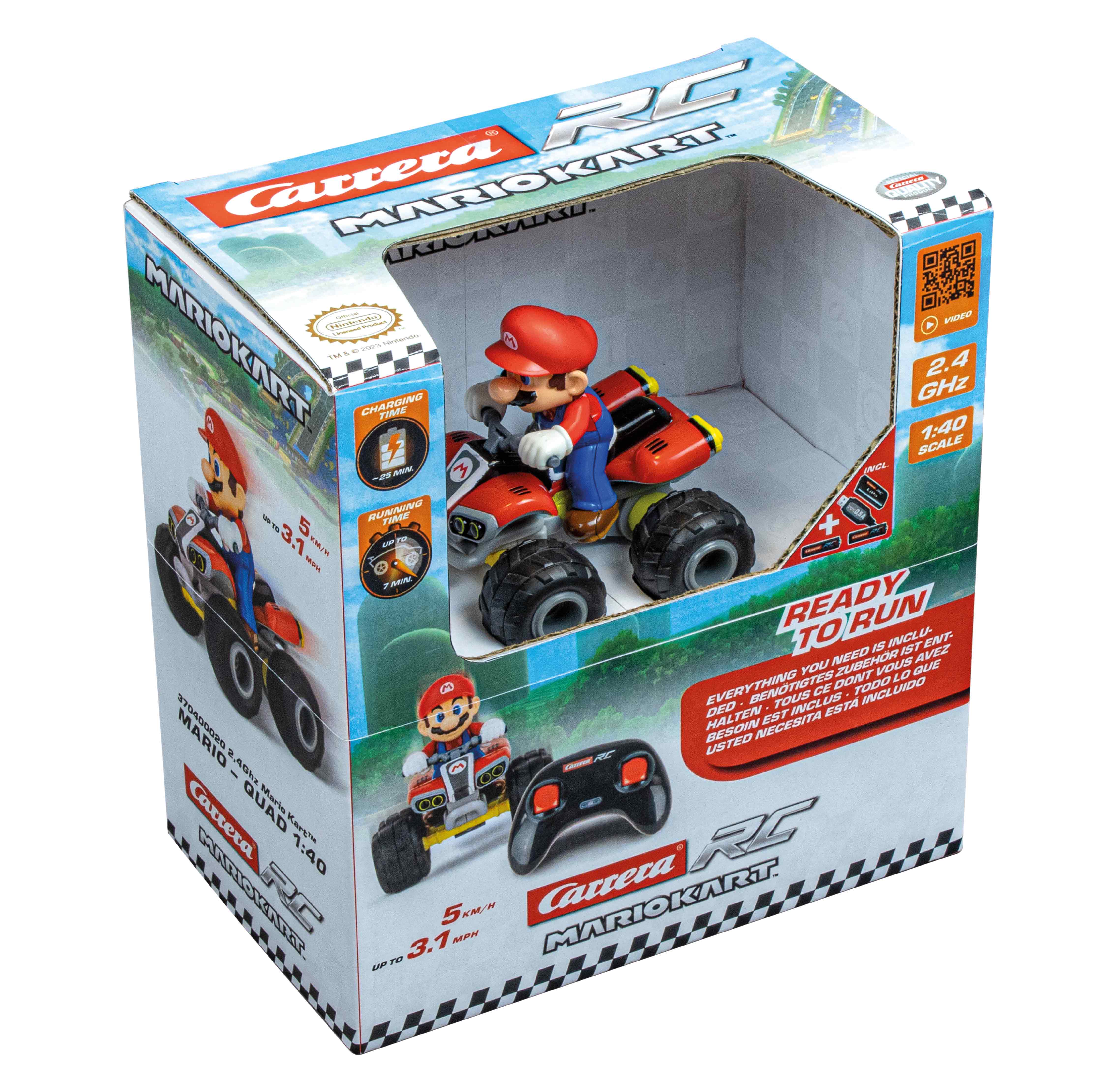 370400020 Carrera RC Mario Kart™, Mario - 1:40 Quad Bike - Image 9