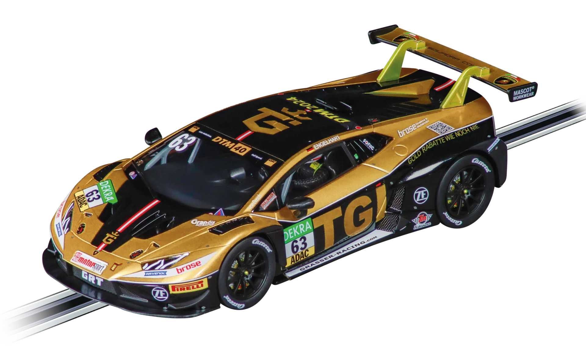 20032058 Carrera Digital 132 Lamborghini Huracán GT3 Evo2 "GRT Grasser Racing, No.63" DTM 2025