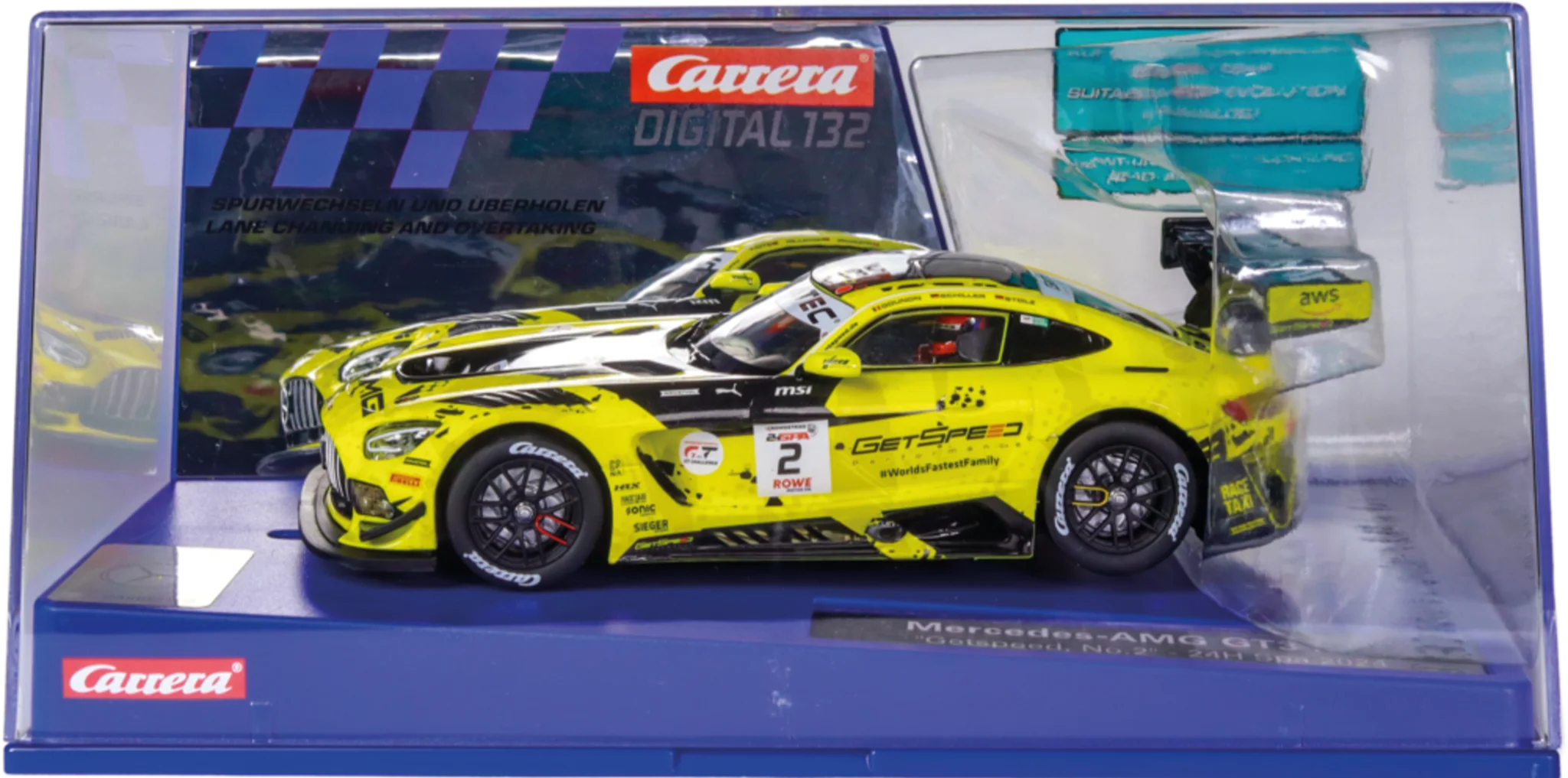 20032063 Carrera Digital 132 Mercedes-AMG GT3 Evo "Getspeed, No.2" 24H Spa 2025 - Image 3