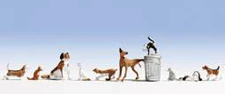 GM3910156 TT:120 Gauge Cats And Dogs (10) Figure Set
