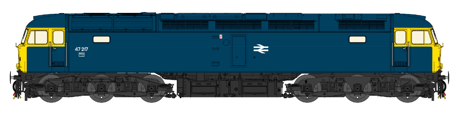 CM-47217-BRB Class 47 BR Blue No.47217 Diesel Locomotive
