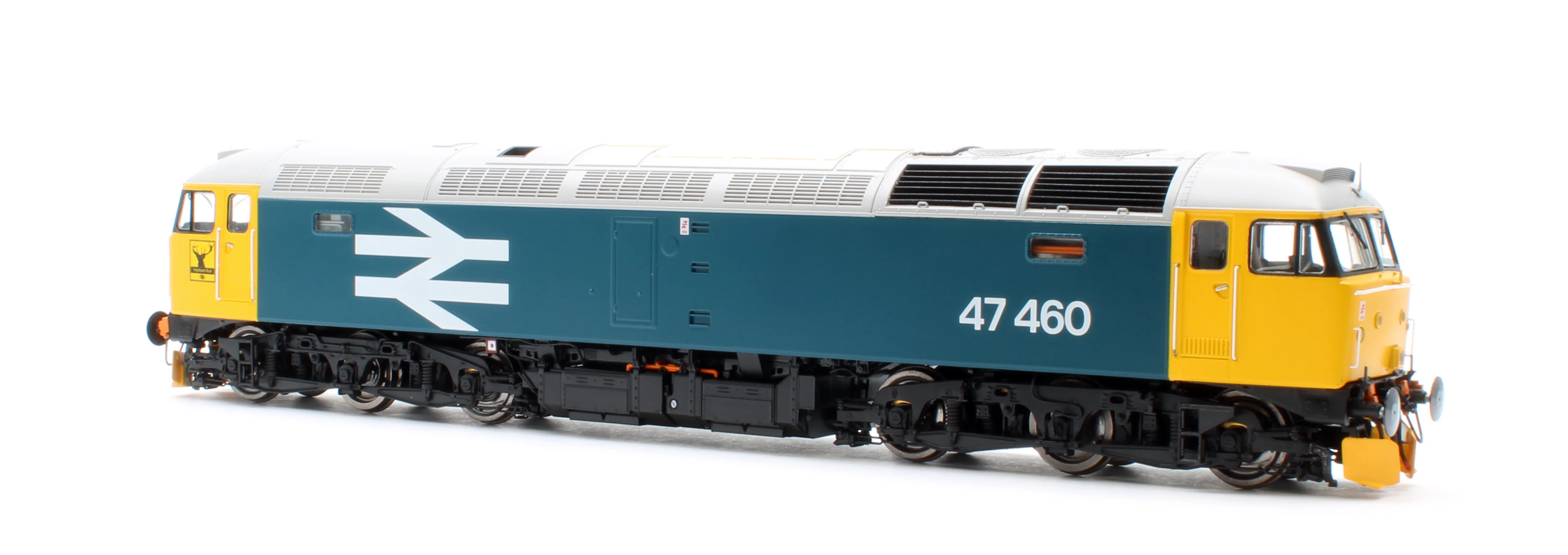 CM-47460-LLW Highly Detailed Premium Weathered Class 47 BR Blue Large Logo No.47460 Diesel Locomotive - Image 2