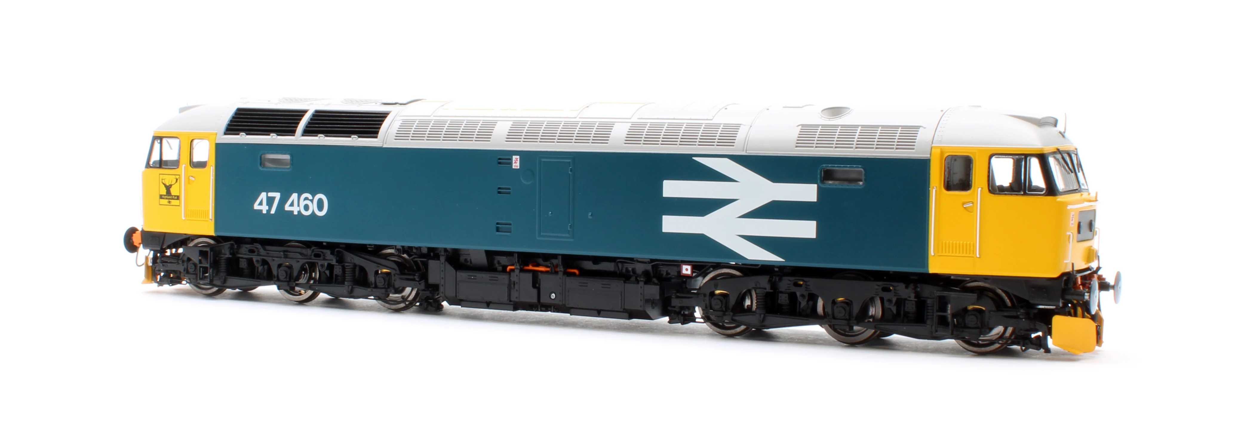CM-47460-LLW Highly Detailed Premium Weathered Class 47 BR Blue Large Logo No.47460 Diesel Locomotive - Image 4