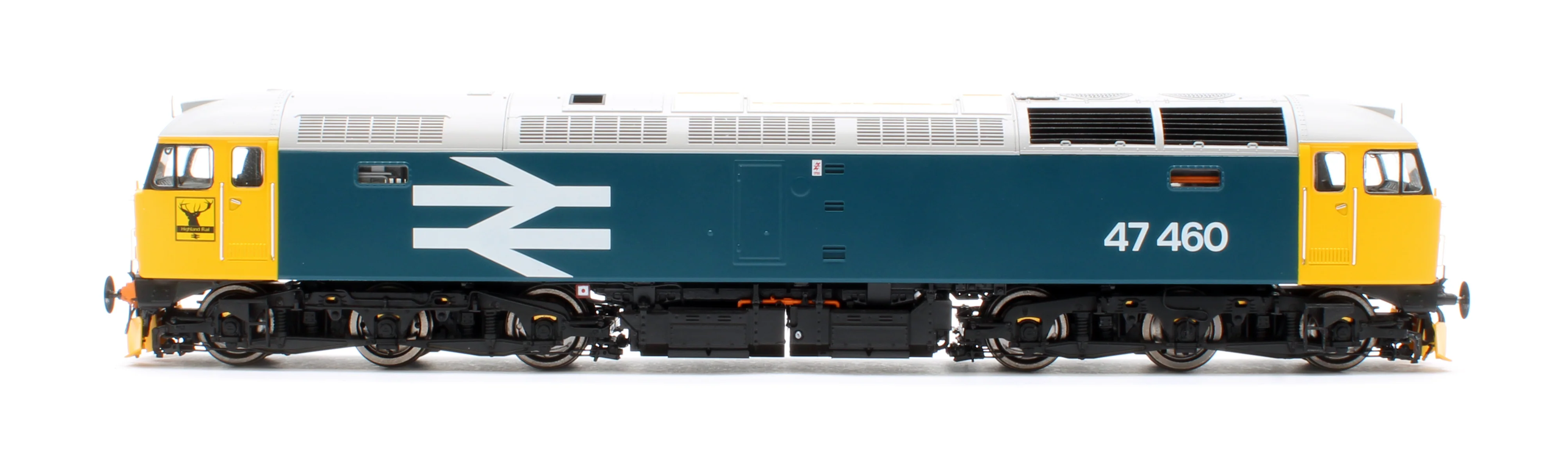 CM-47460-LLW Highly Detailed Premium Weathered Class 47 BR Blue Large Logo No.47460 Diesel Locomotive - Image 6