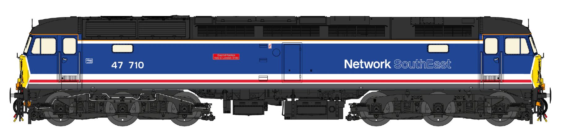 CM-47710-RNSE-SF Class 47 Revised Network SouthEast No.47710 Diesel Locomotive - DCC Sound