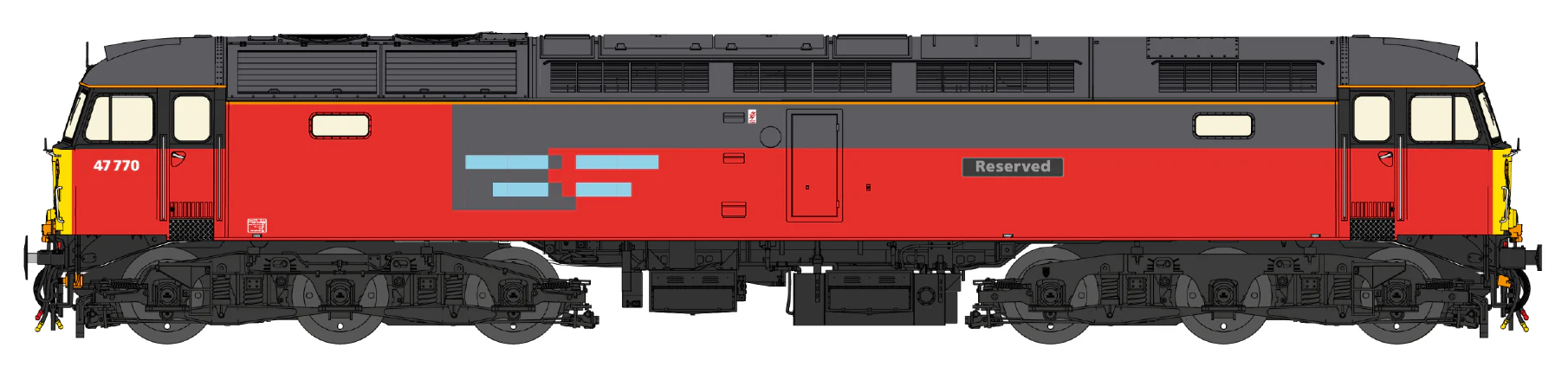CM-47770-RES Class 47 Rail Express Systems 'Reserved' No.47770 Diesel Locomotive - Image 3